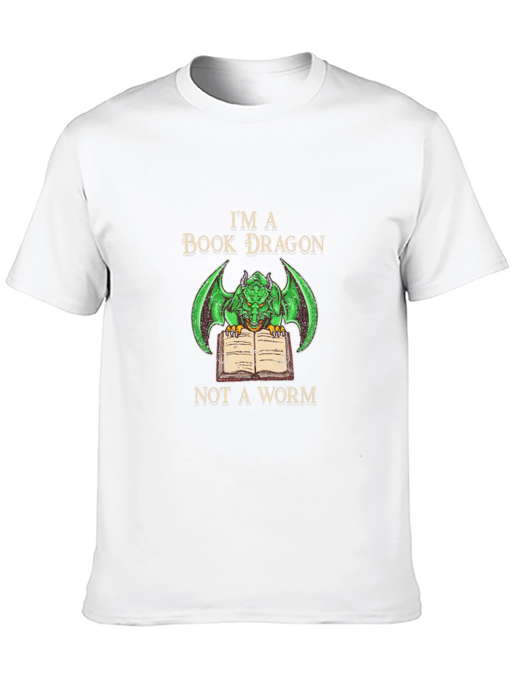 Book Dragon T-Shirt - Literary Fantasy Tee