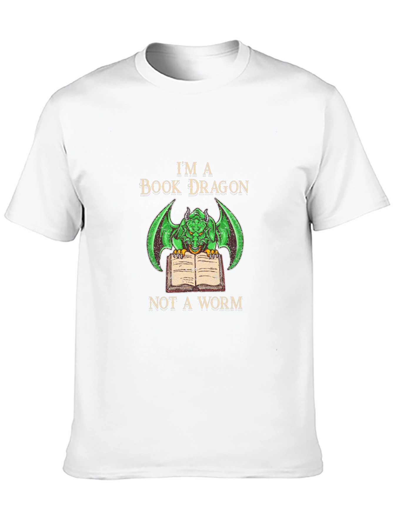 Book Dragon T-Shirt - Literary Fantasy Tee