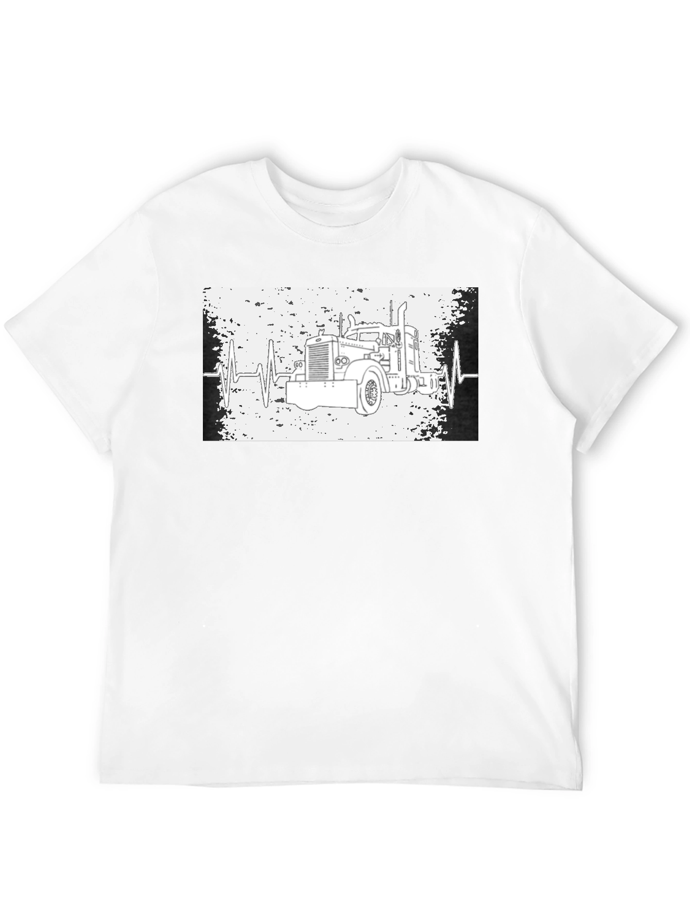 Trucker Heartbeat T-Shirt - Classic Design