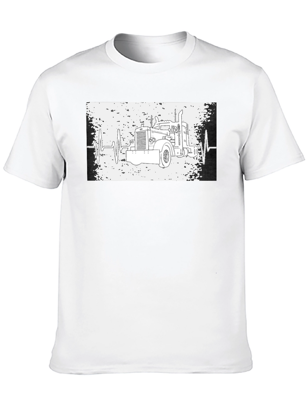 Trucker Heartbeat T-Shirt - Classic Design