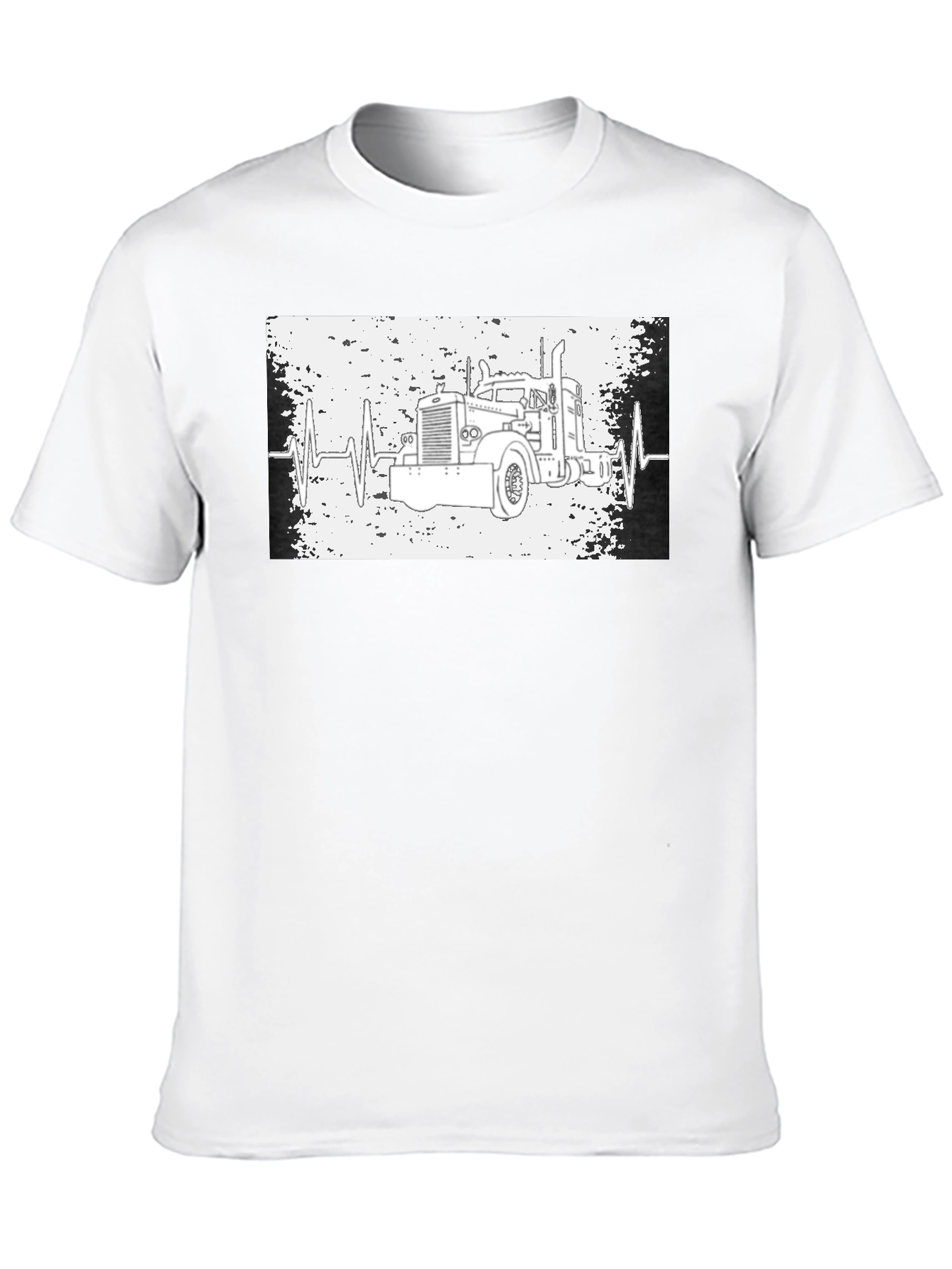 Trucker Heartbeat T-Shirt - Classic Design
