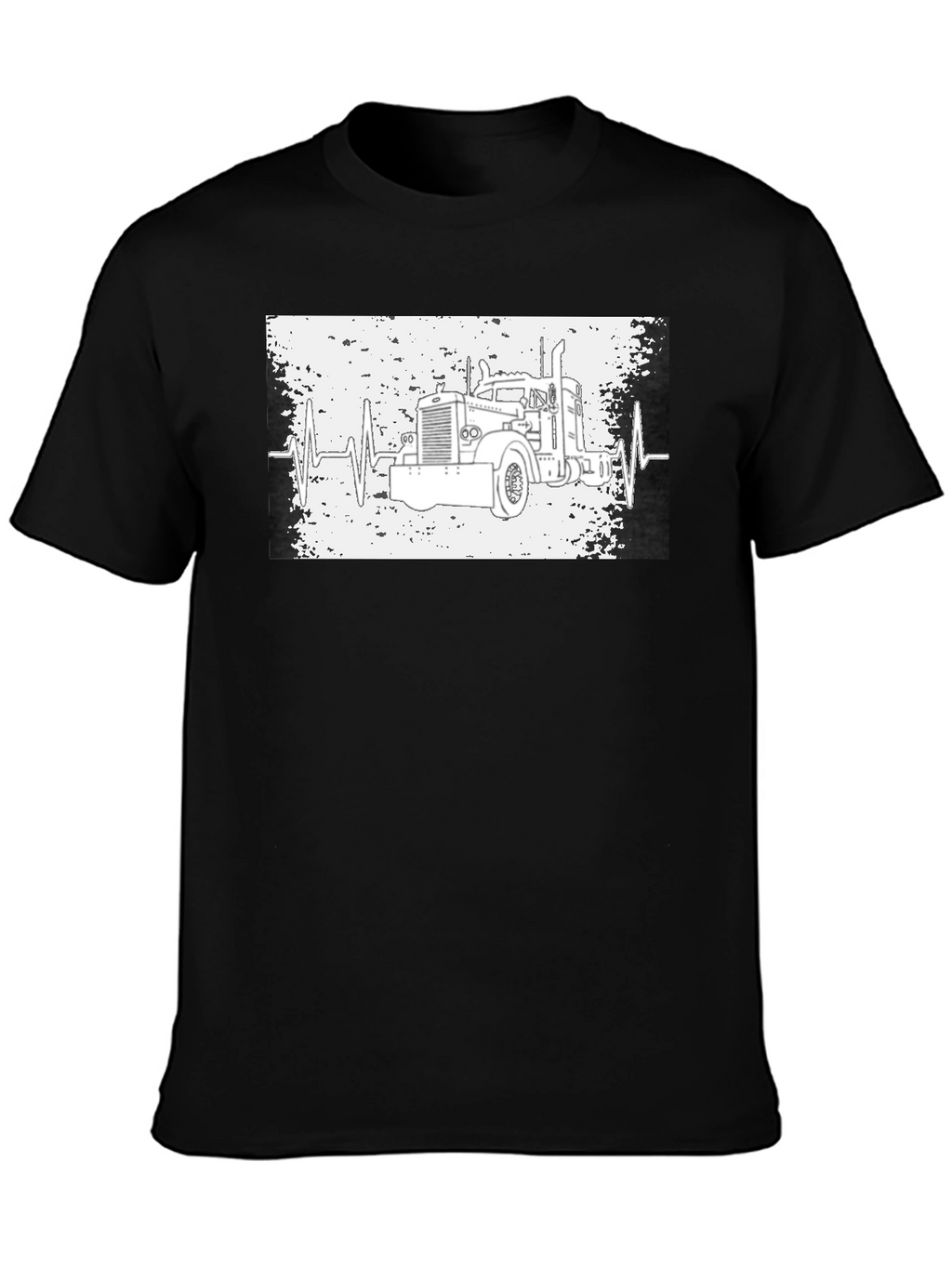 Trucker Heartbeat T-Shirt - Classic Design