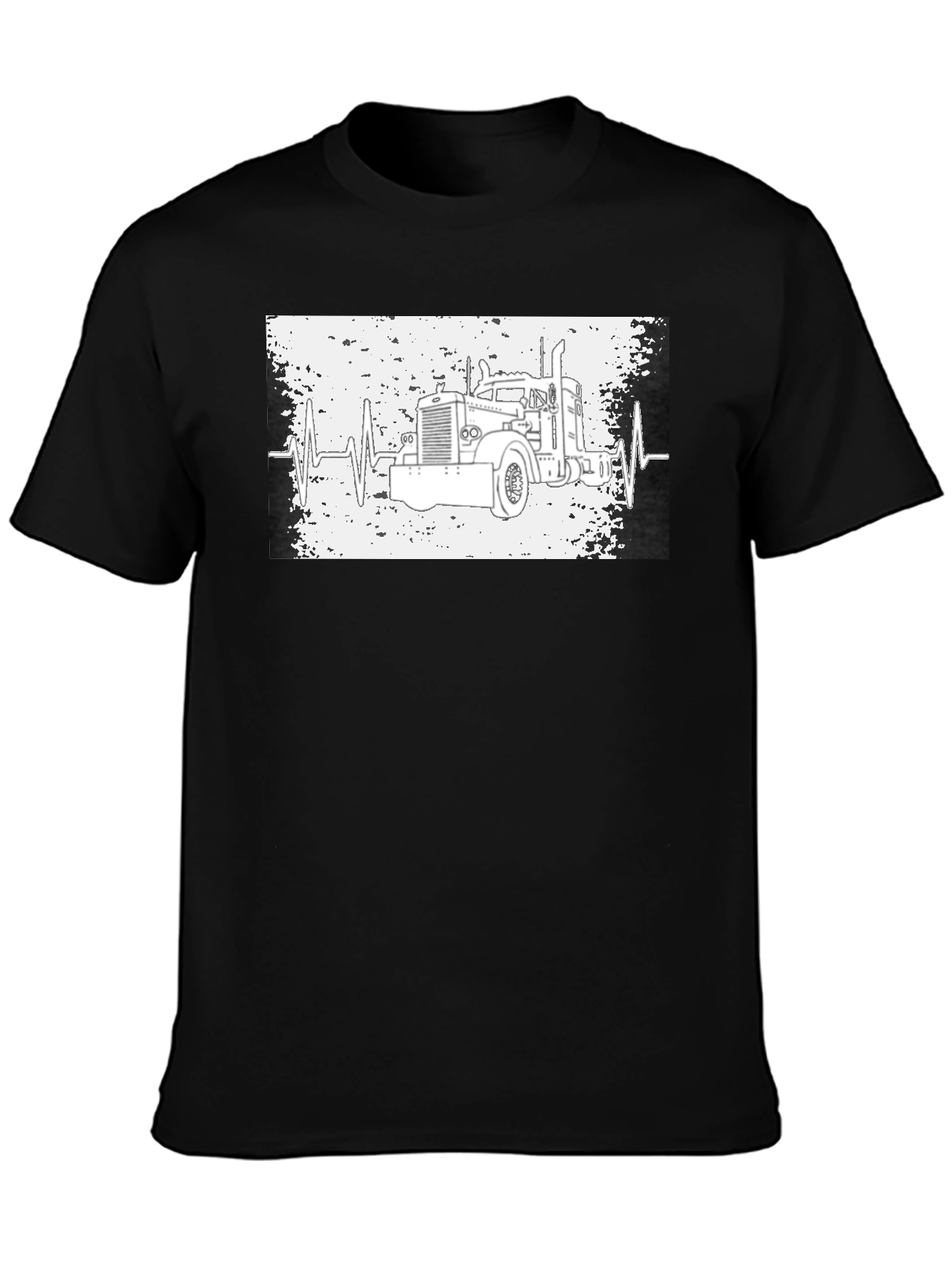 Trucker Heartbeat T-Shirt - Classic Design