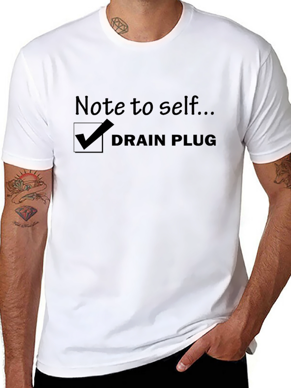 Note to Self Drain Plug T-Shirt