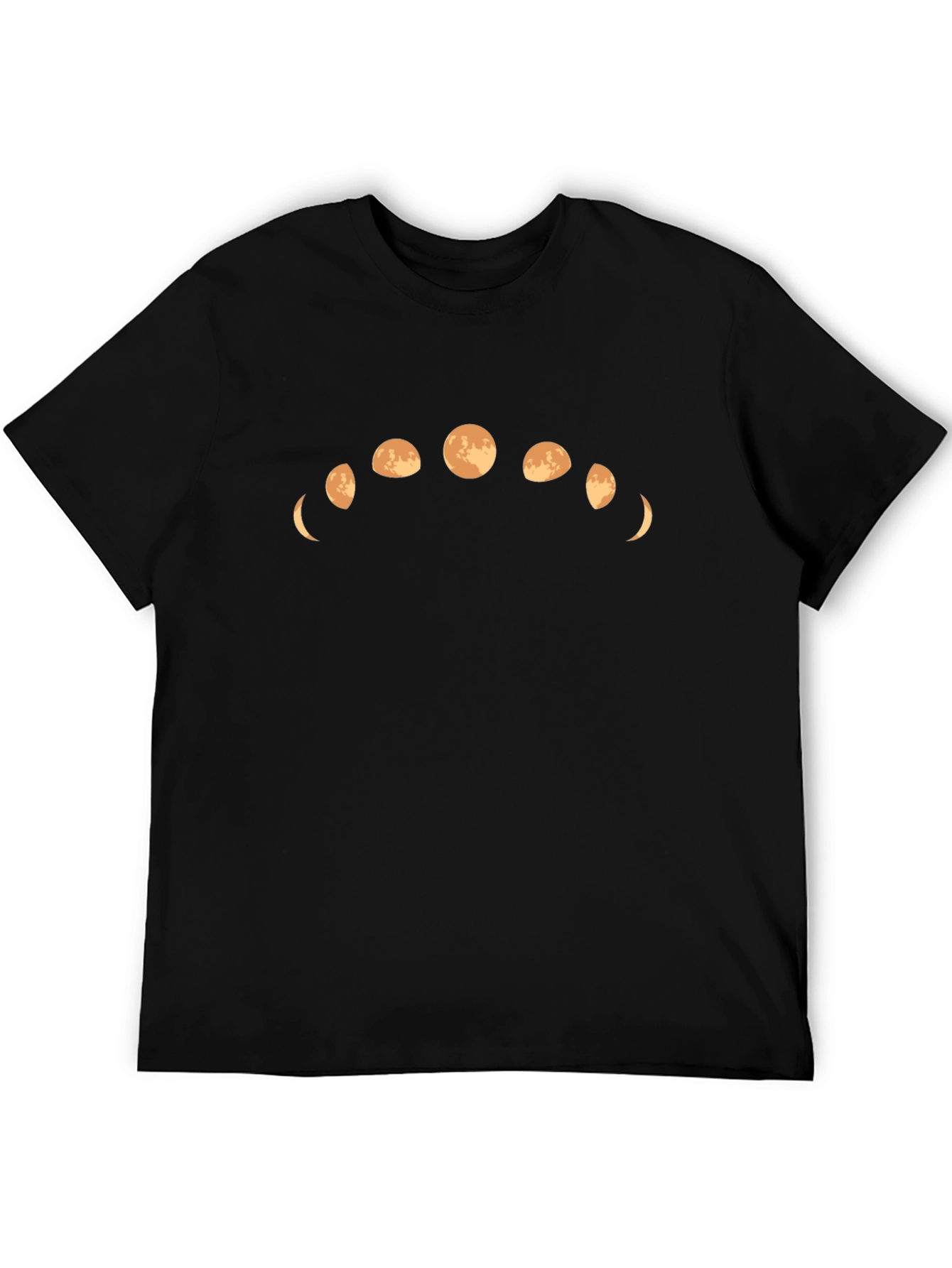 Lunar Phases Graphic Tee - Soft Cotton Blend Stylish Casual Wear