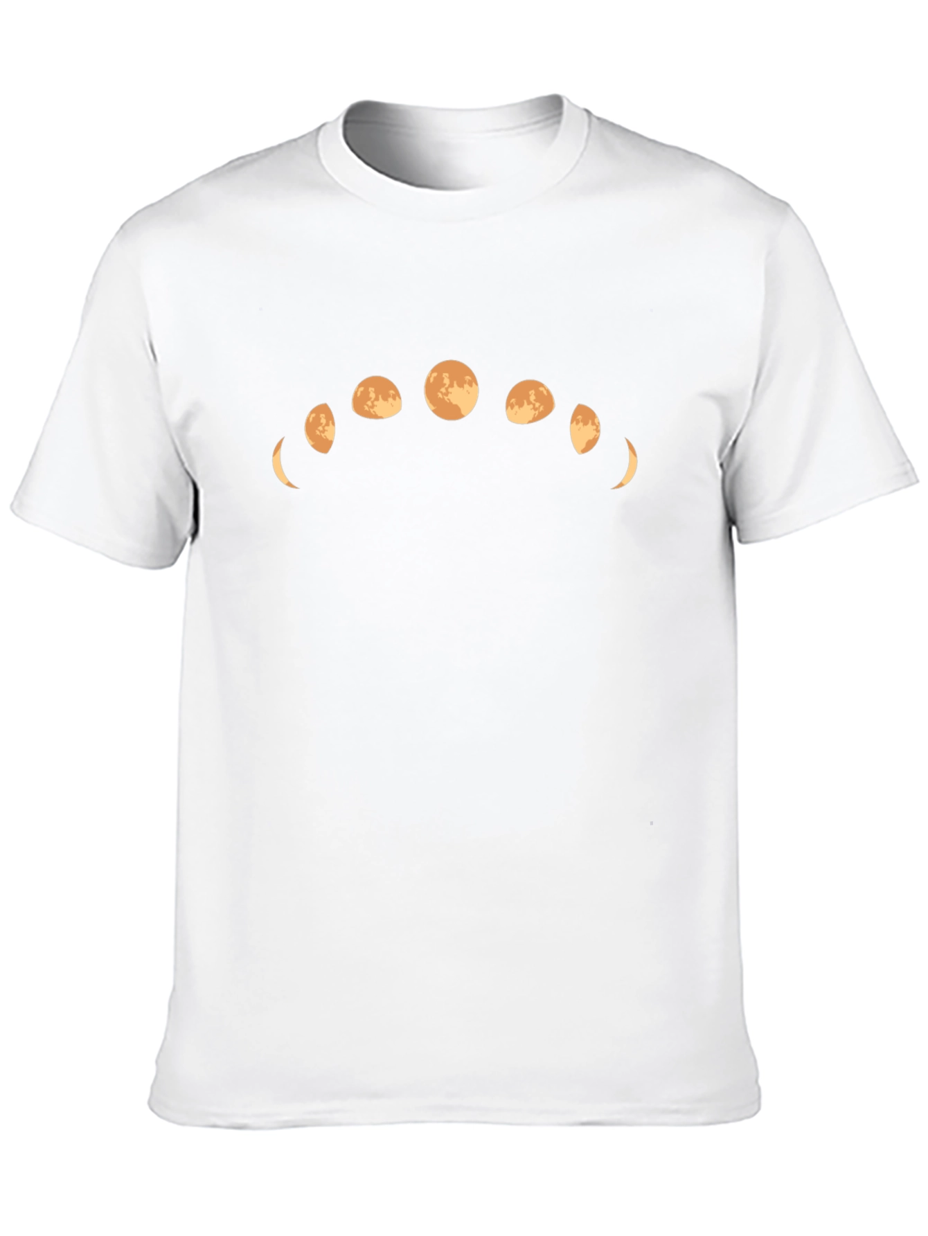 Lunar Phases Graphic Tee - Soft Cotton Blend Stylish Casual Wear