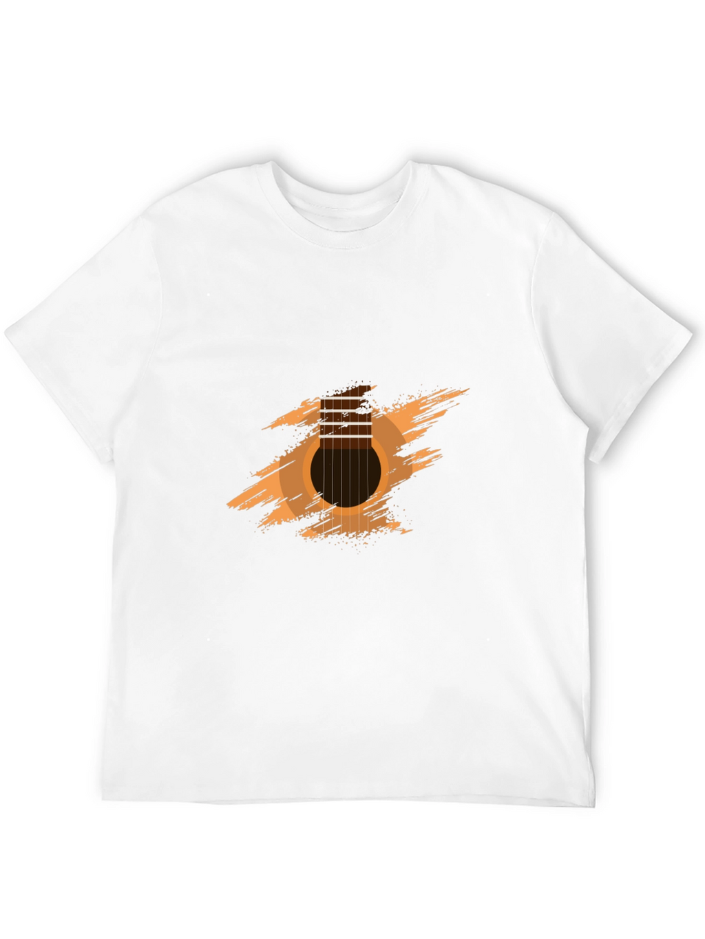 Guitar Graphic Tee - Black Cotton Comfort