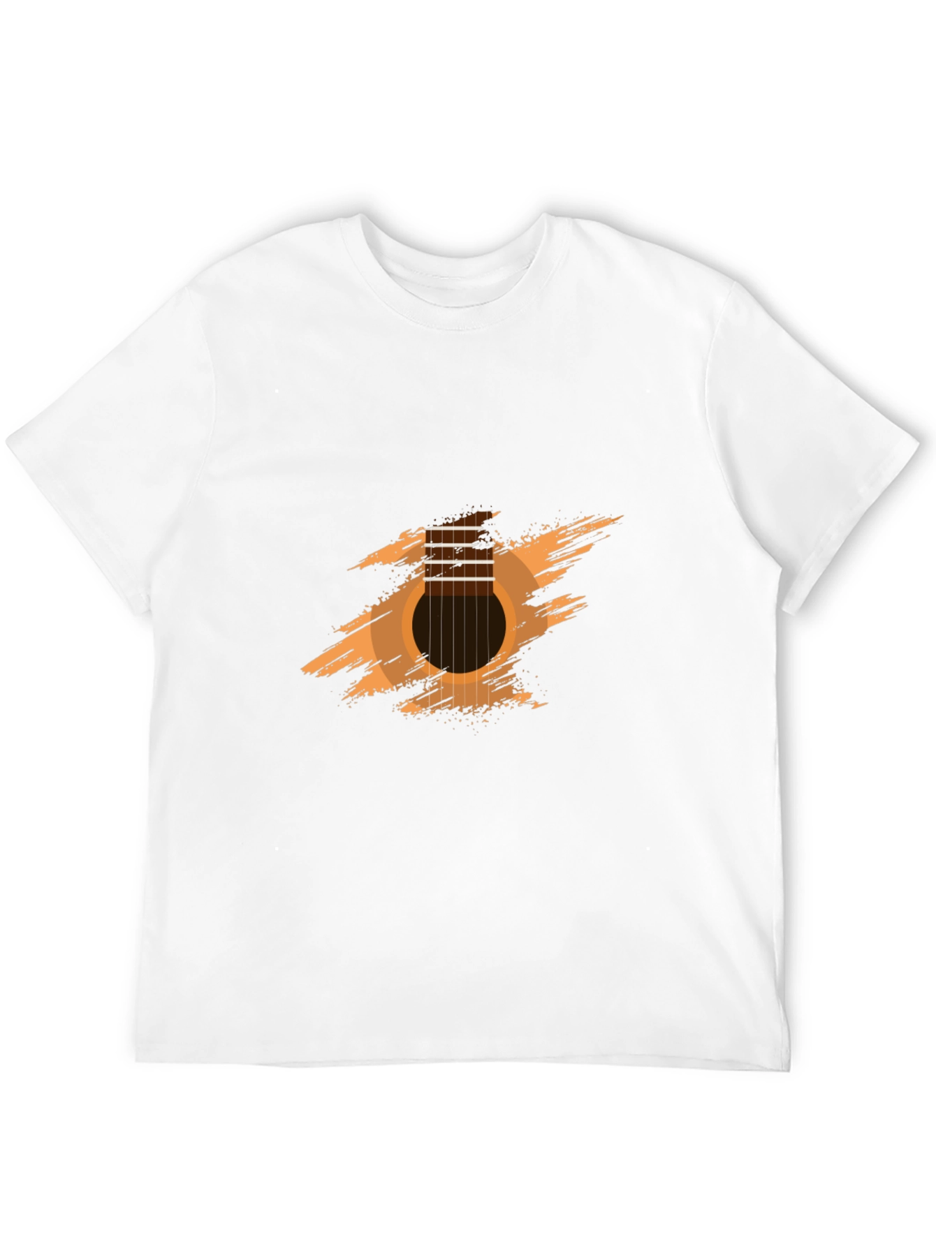 Guitar Graphic Tee - Black Cotton Comfort
