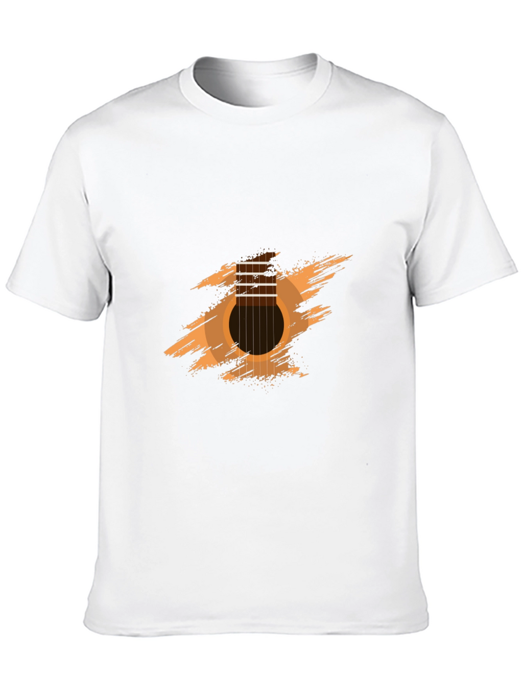 Guitar Graphic Tee - Black Cotton Comfort