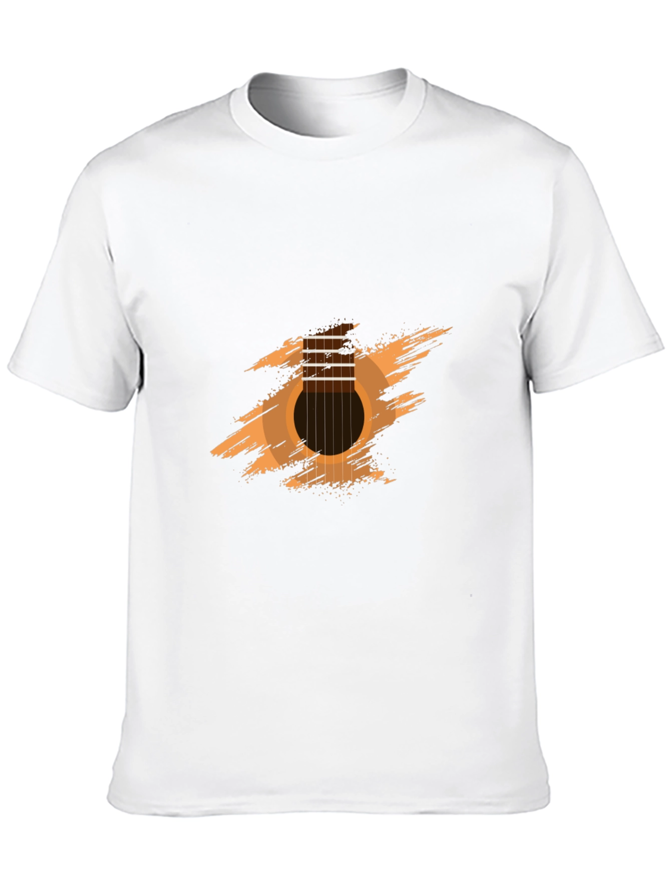 Guitar Graphic Tee - Black Cotton Comfort