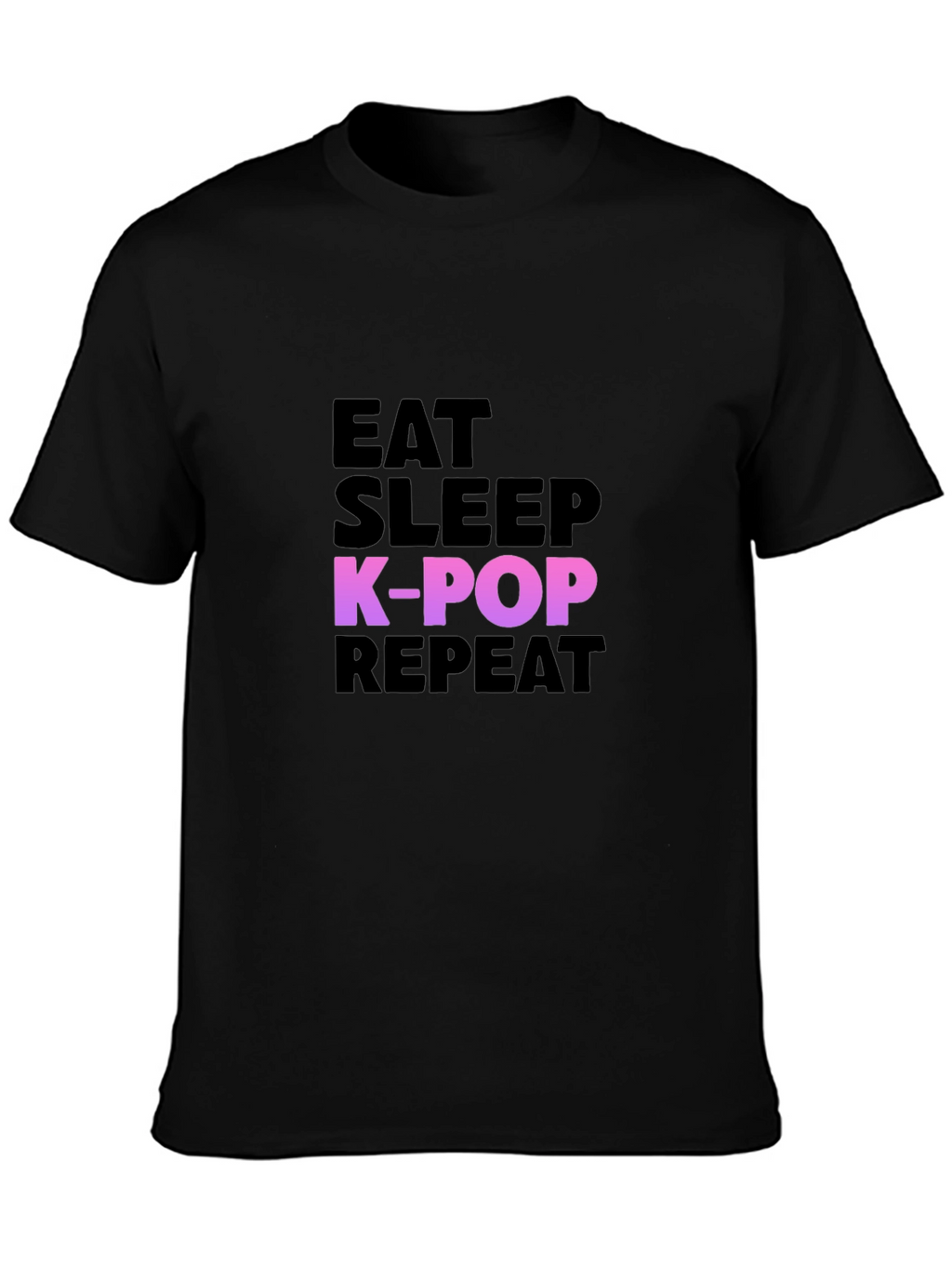 Eat Sleep K-Pop Repeat Graphic Tee