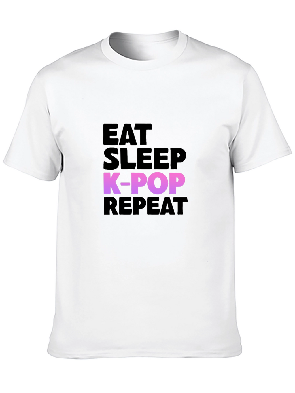 Eat Sleep K-Pop Repeat Graphic Tee