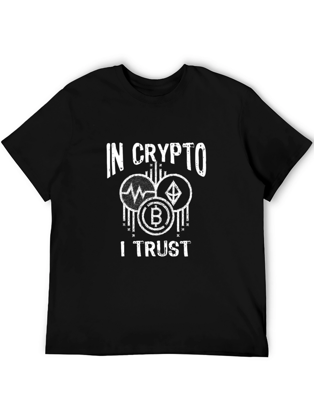 In Crypto I Trust T-Shirt - Bitcoin Ethereum Ripple