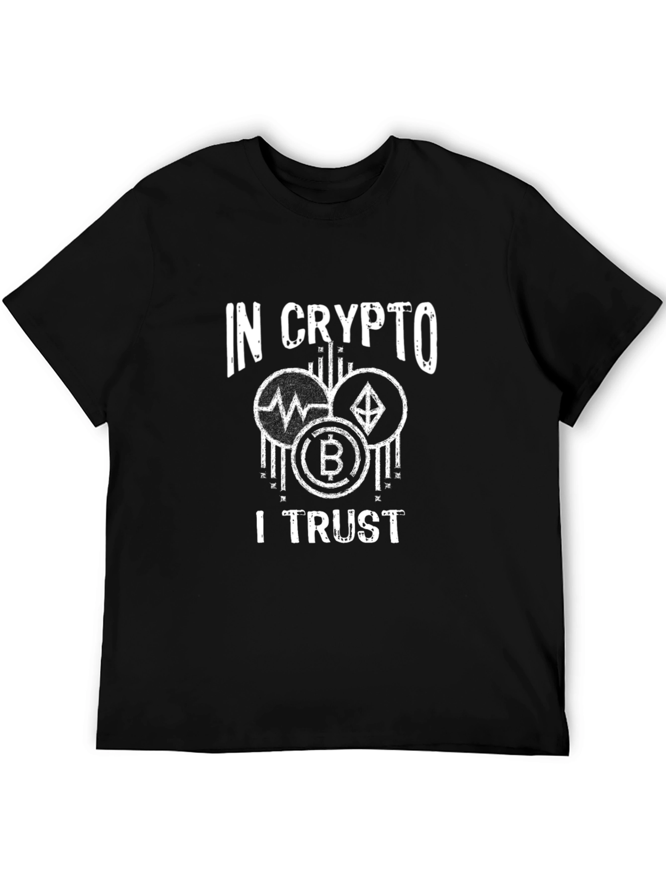 In Crypto I Trust T-Shirt - Bitcoin Ethereum Ripple
