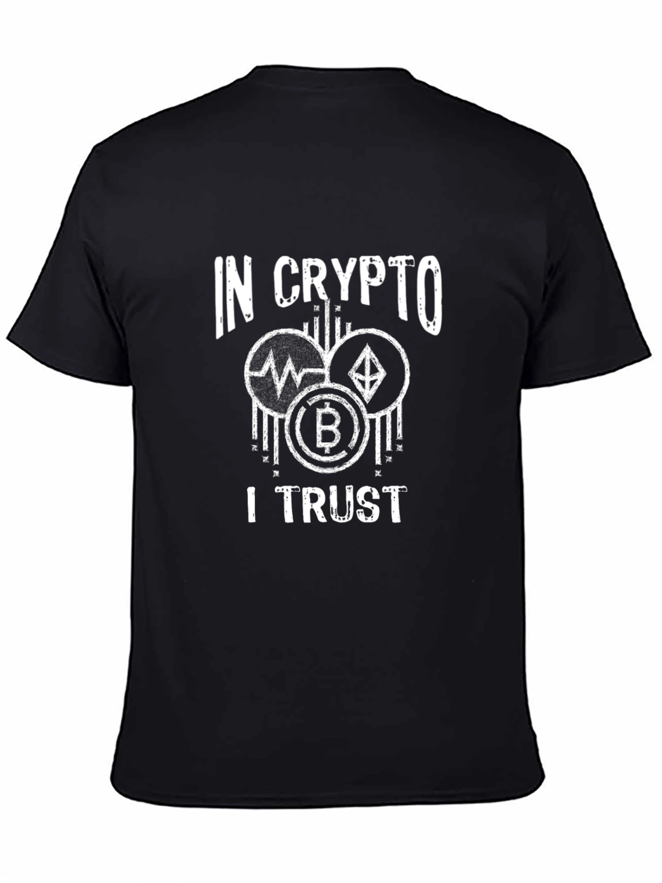 In Crypto I Trust T-Shirt - Bitcoin Ethereum Ripple
