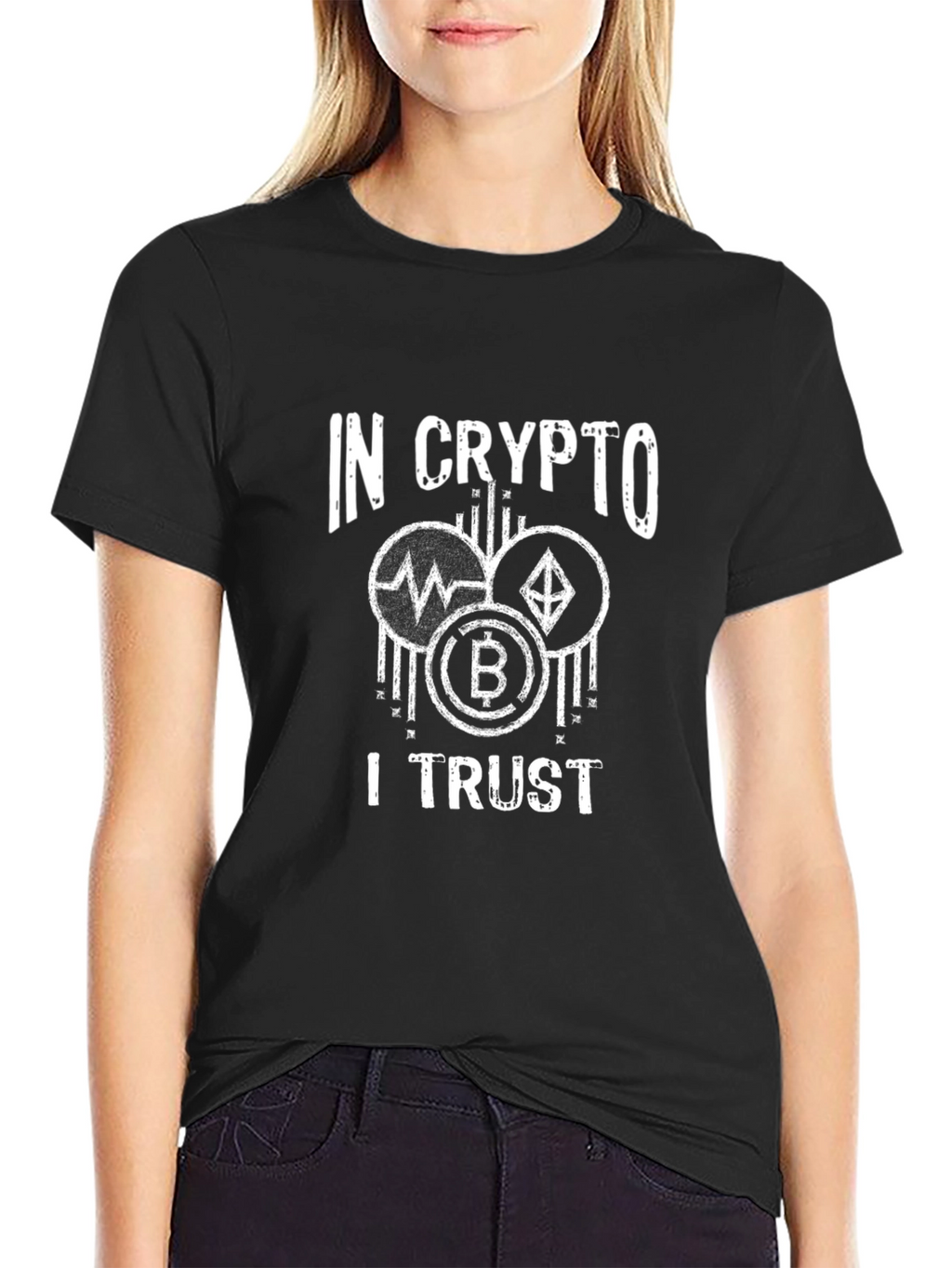 In Crypto I Trust T-Shirt - Bitcoin Ethereum Ripple