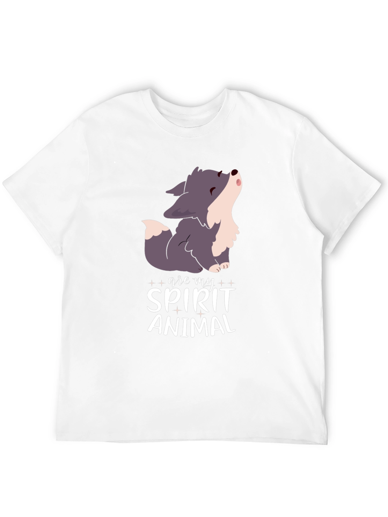 Spirit Animal Wolf Black T-Shirt