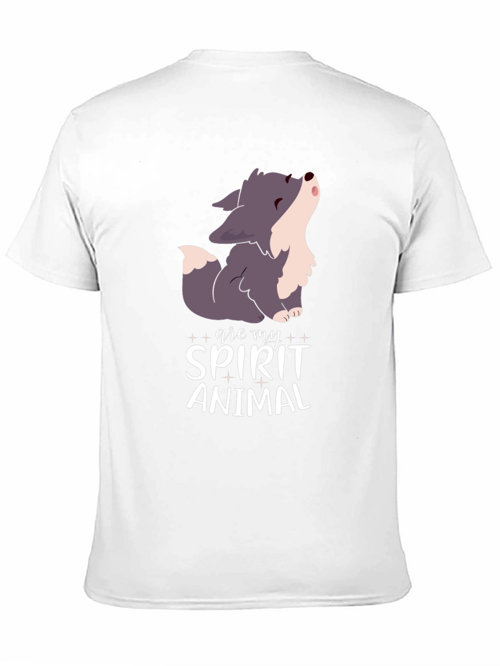 Spirit Animal Wolf Black T-Shirt