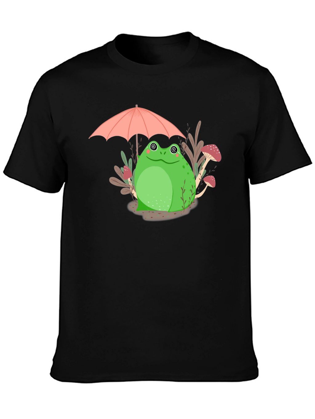Frog Under Umbrella Graphic Tee