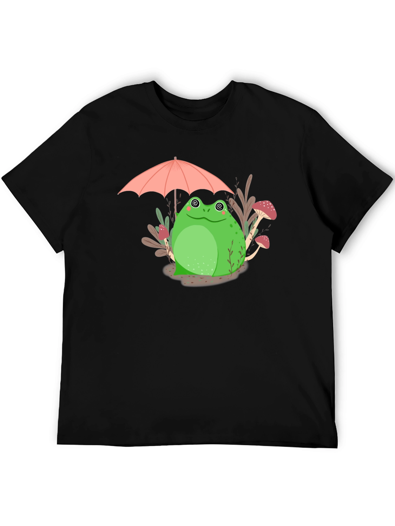 Frog Under Umbrella Graphic Tee