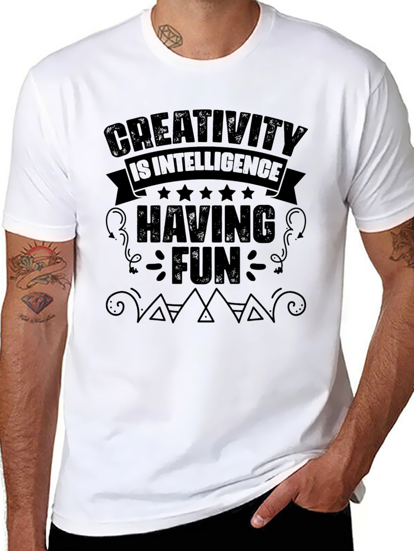 Creativity Intelligence Fun Black T-Shirt