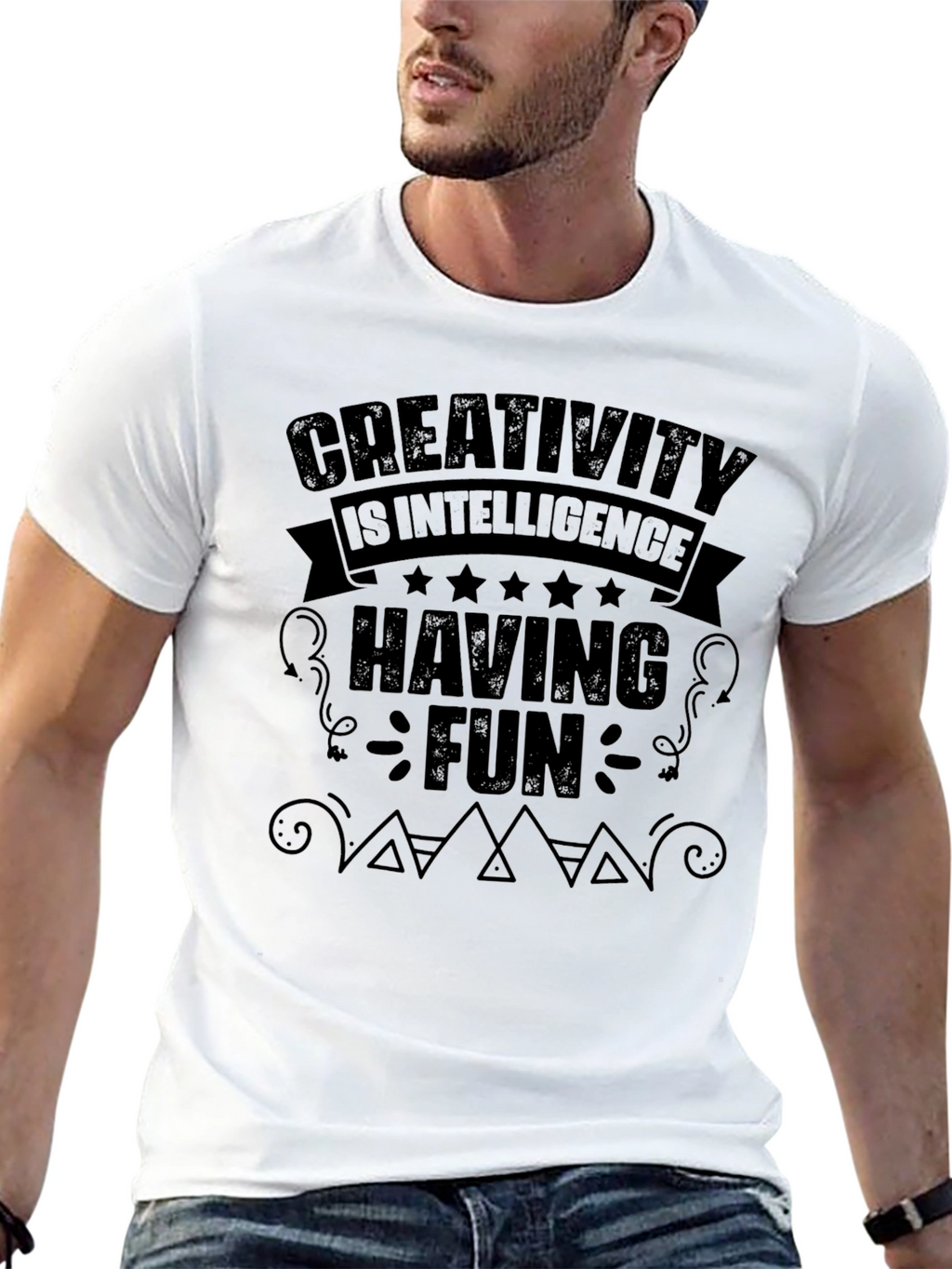 Creativity Intelligence Fun Black T-Shirt