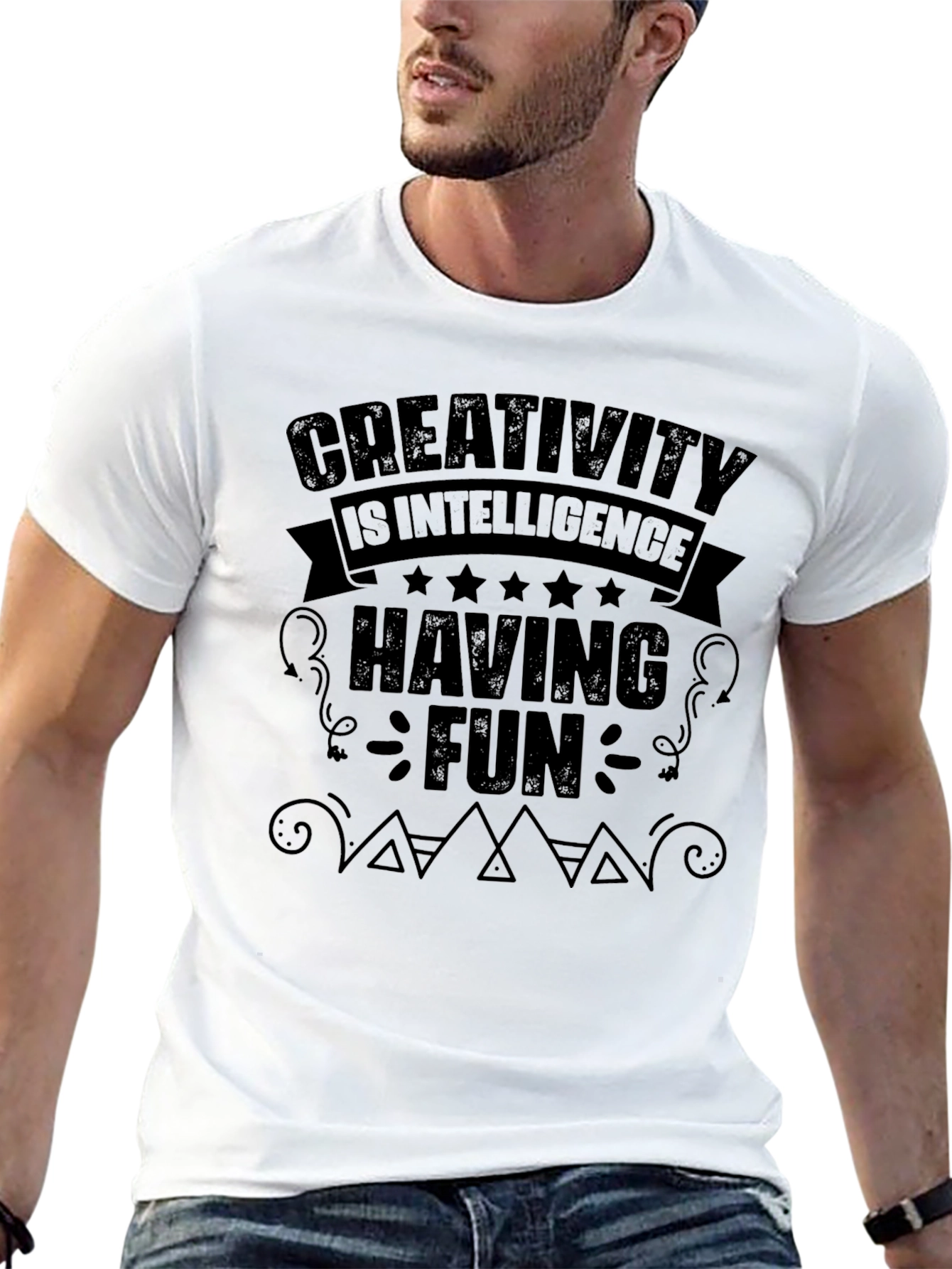Creativity Intelligence Fun Black T-Shirt