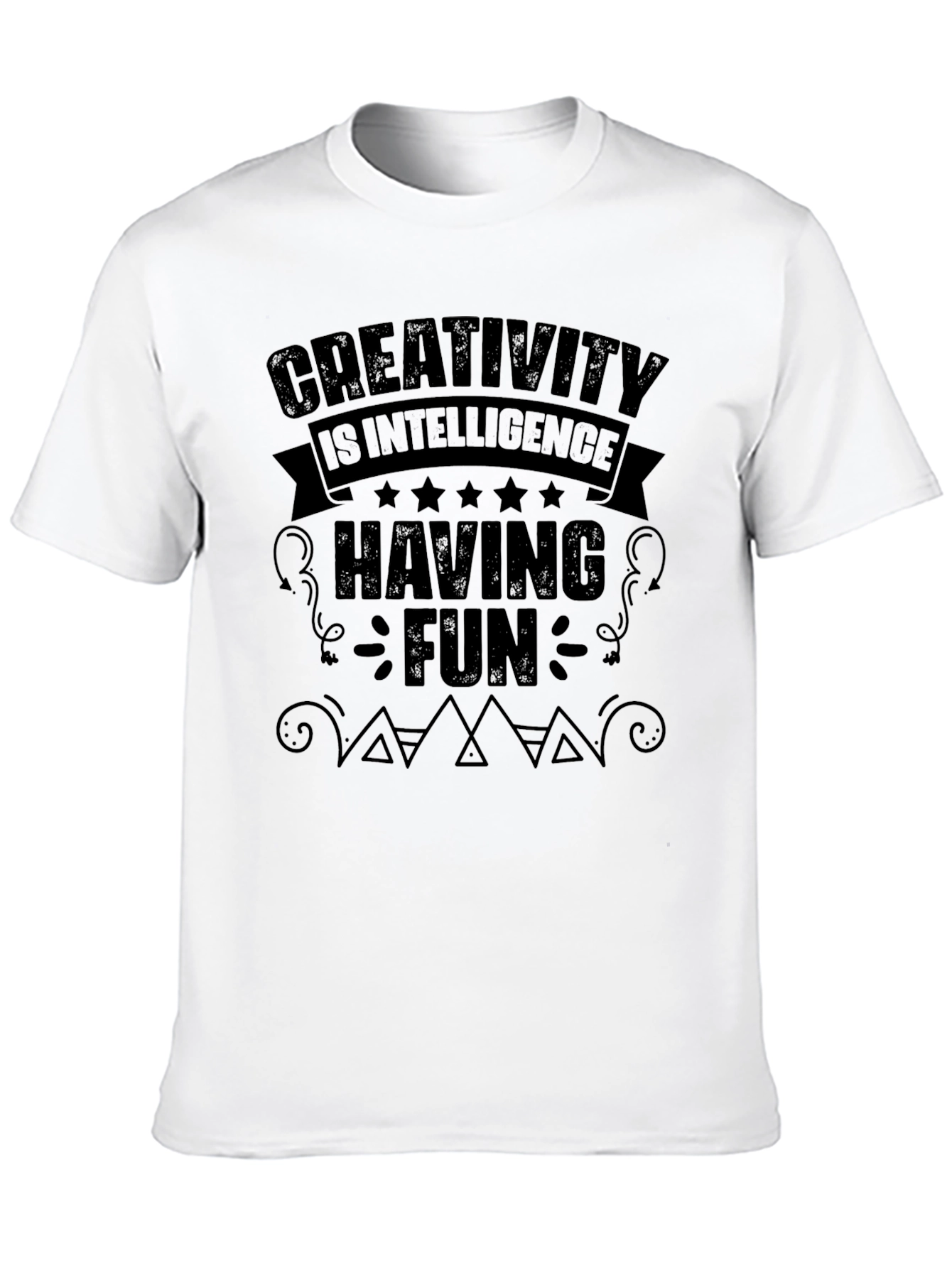 Creativity Intelligence Fun Black T-Shirt