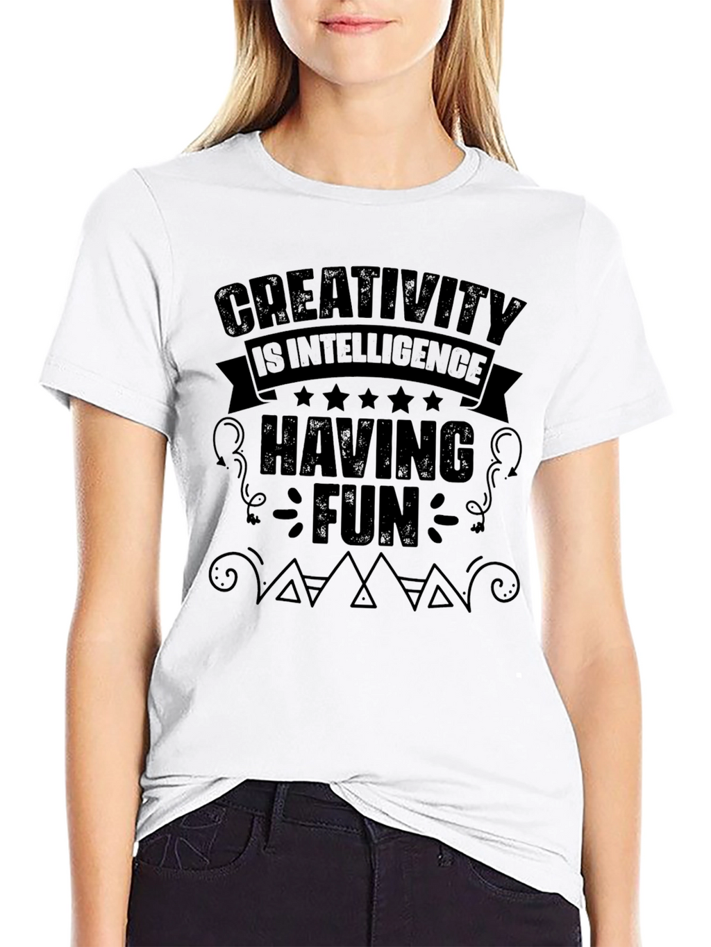 Creativity Intelligence Fun Black T-Shirt