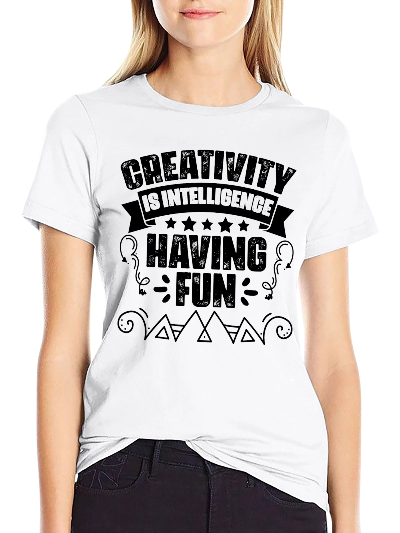 Creativity Intelligence Fun Black T-Shirt