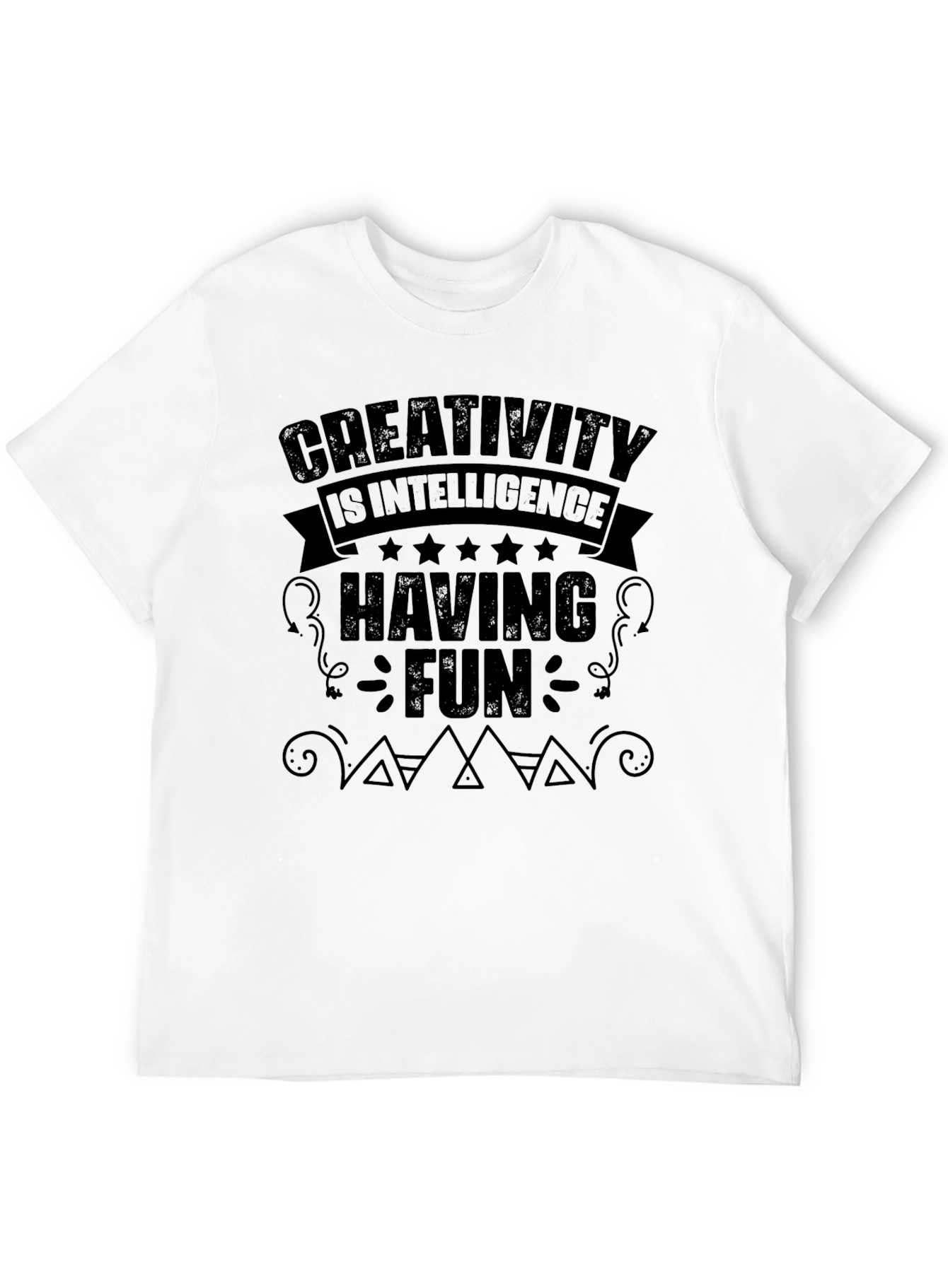 Creativity Intelligence Fun Black T-Shirt