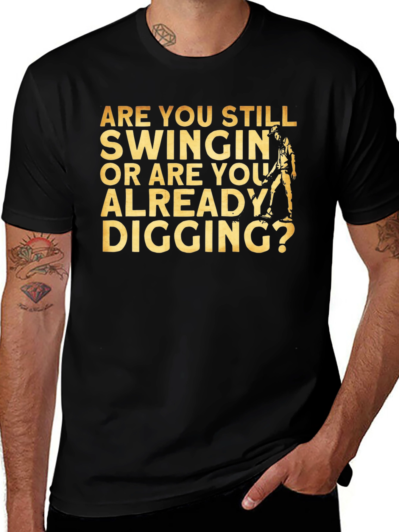Golfing Humor T-Shirt - Are You Still Swingin?