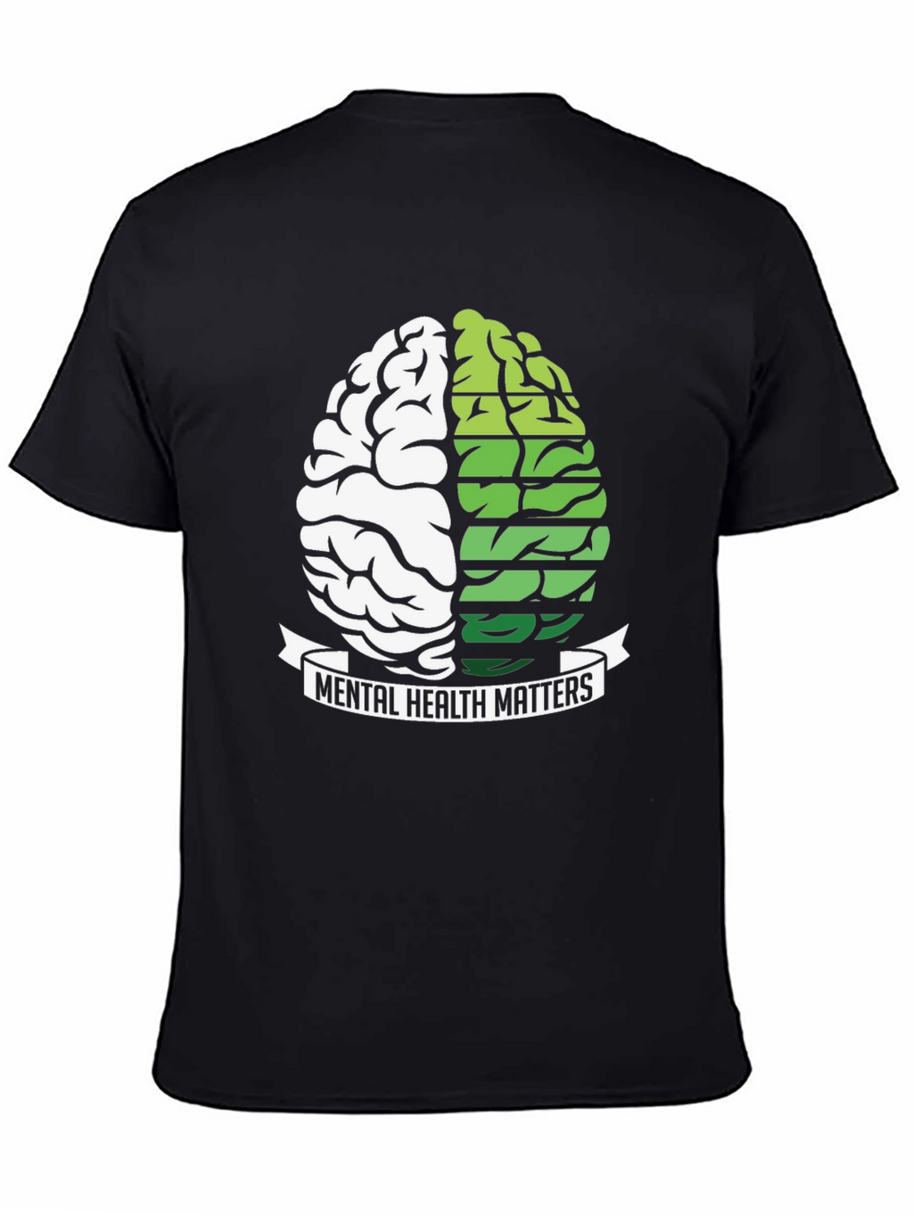 Mental Health Matters Brain Graphic T-Shirt
