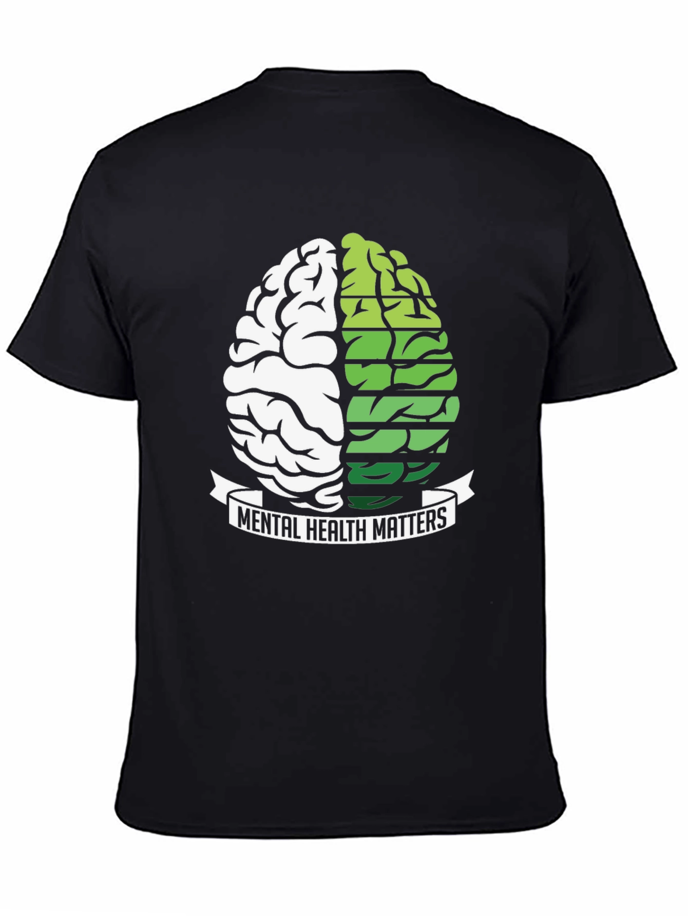 Mental Health Matters Brain Graphic T-Shirt