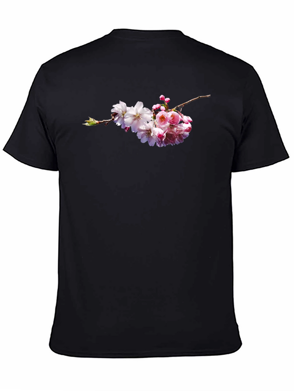 Cherry Blossom Graphic Tee - Black