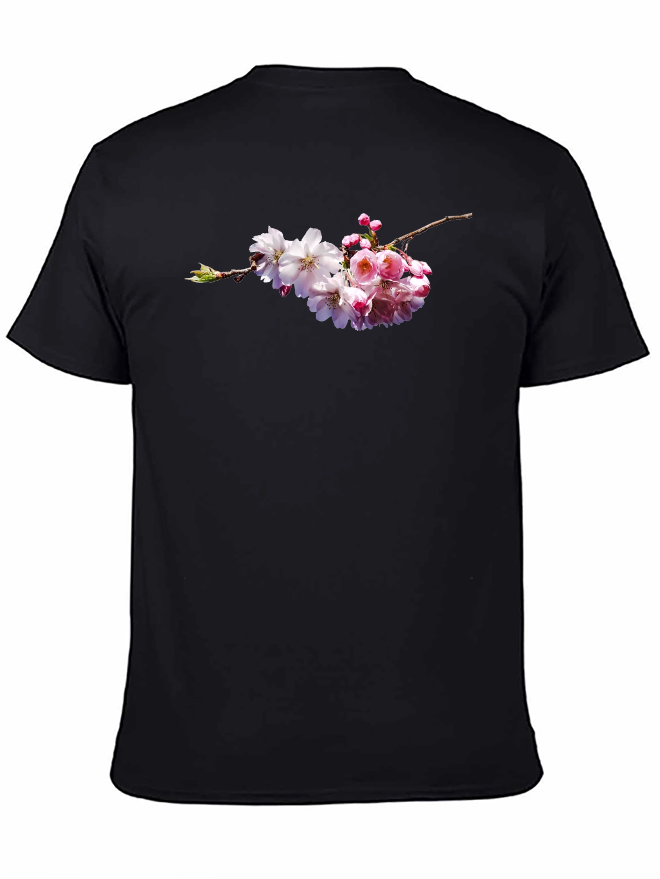 Cherry Blossom Graphic Tee - Black