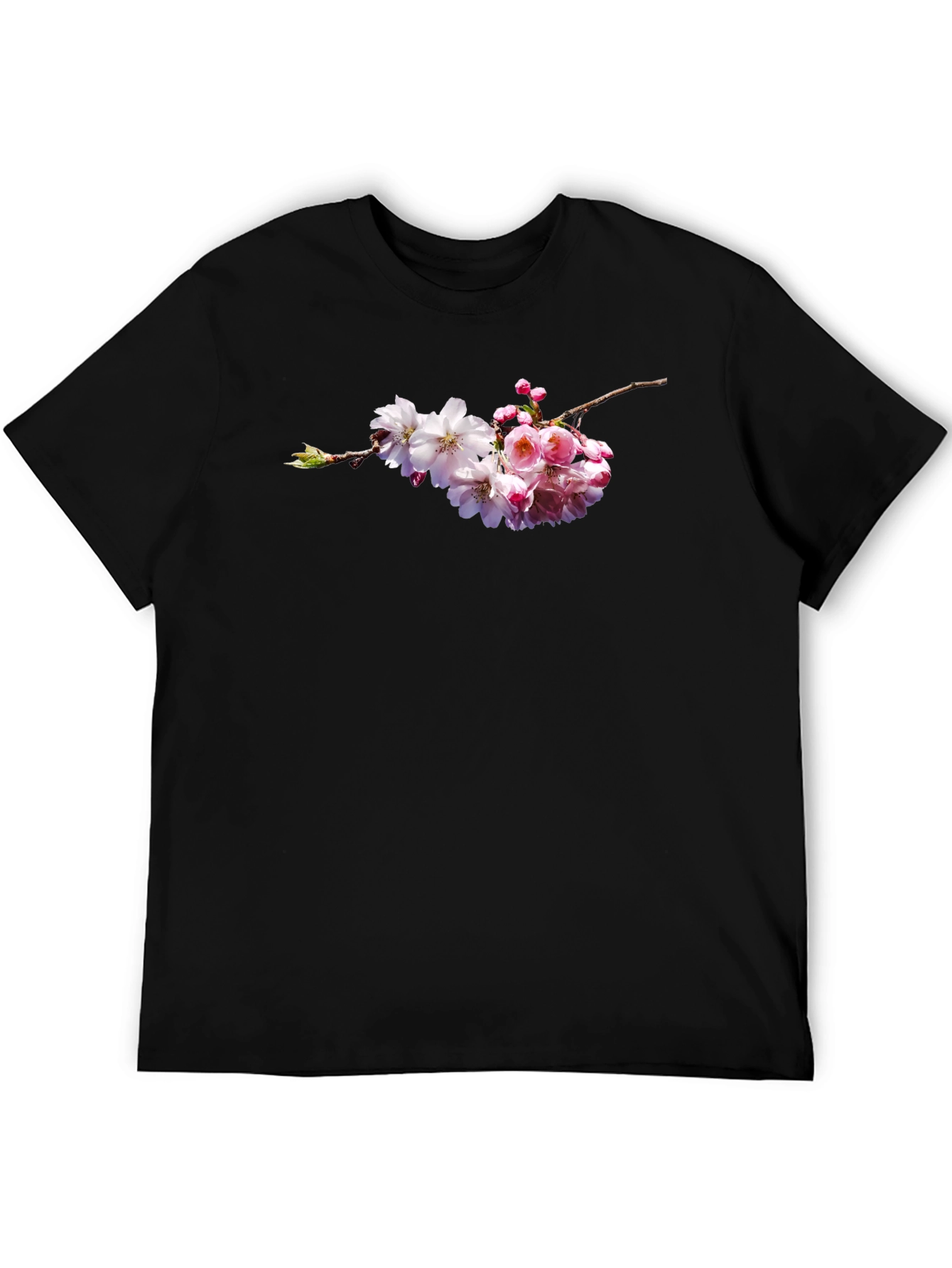 Cherry Blossom Graphic Tee - Black