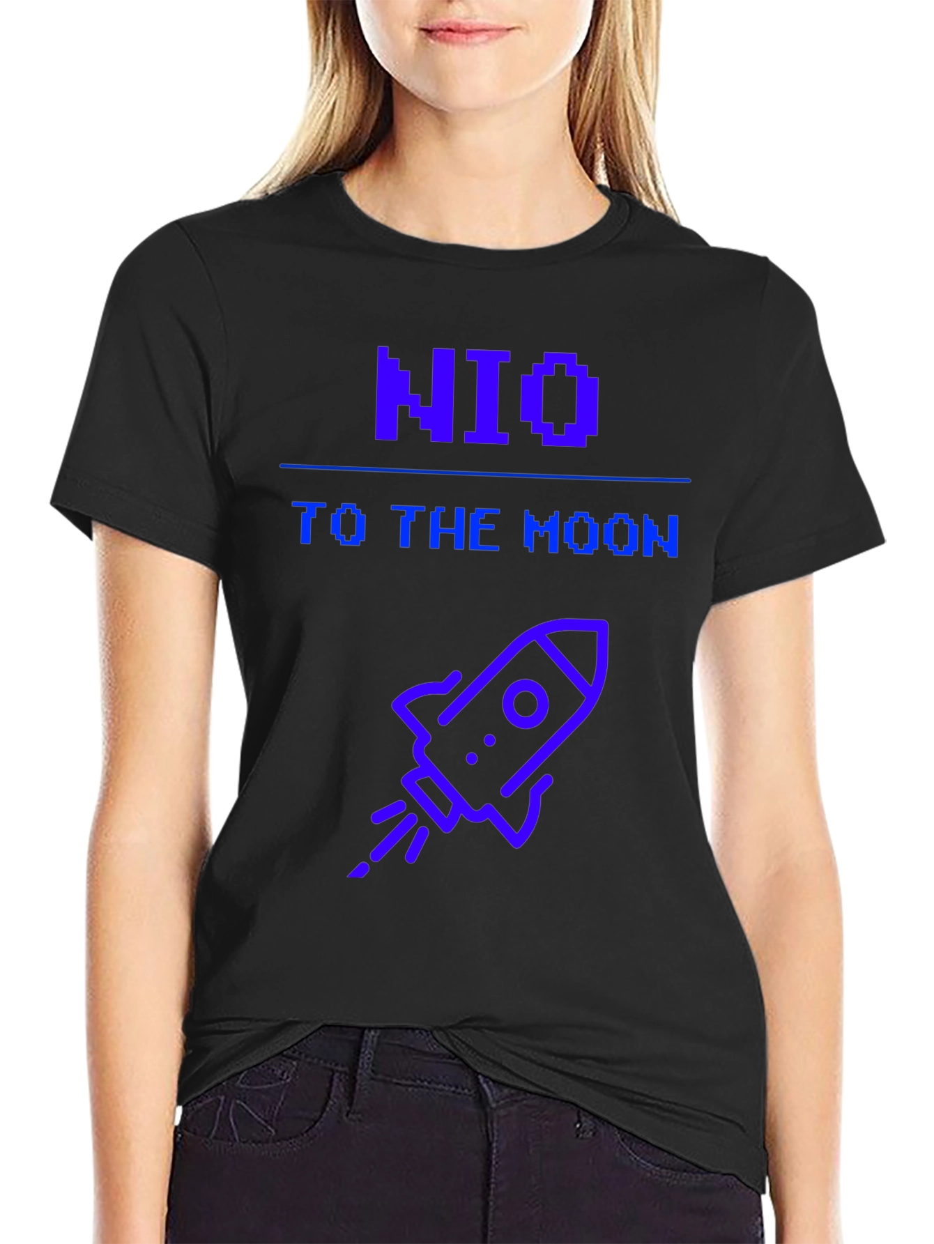 NIO To The Moon T-Shirt Crypto Tee