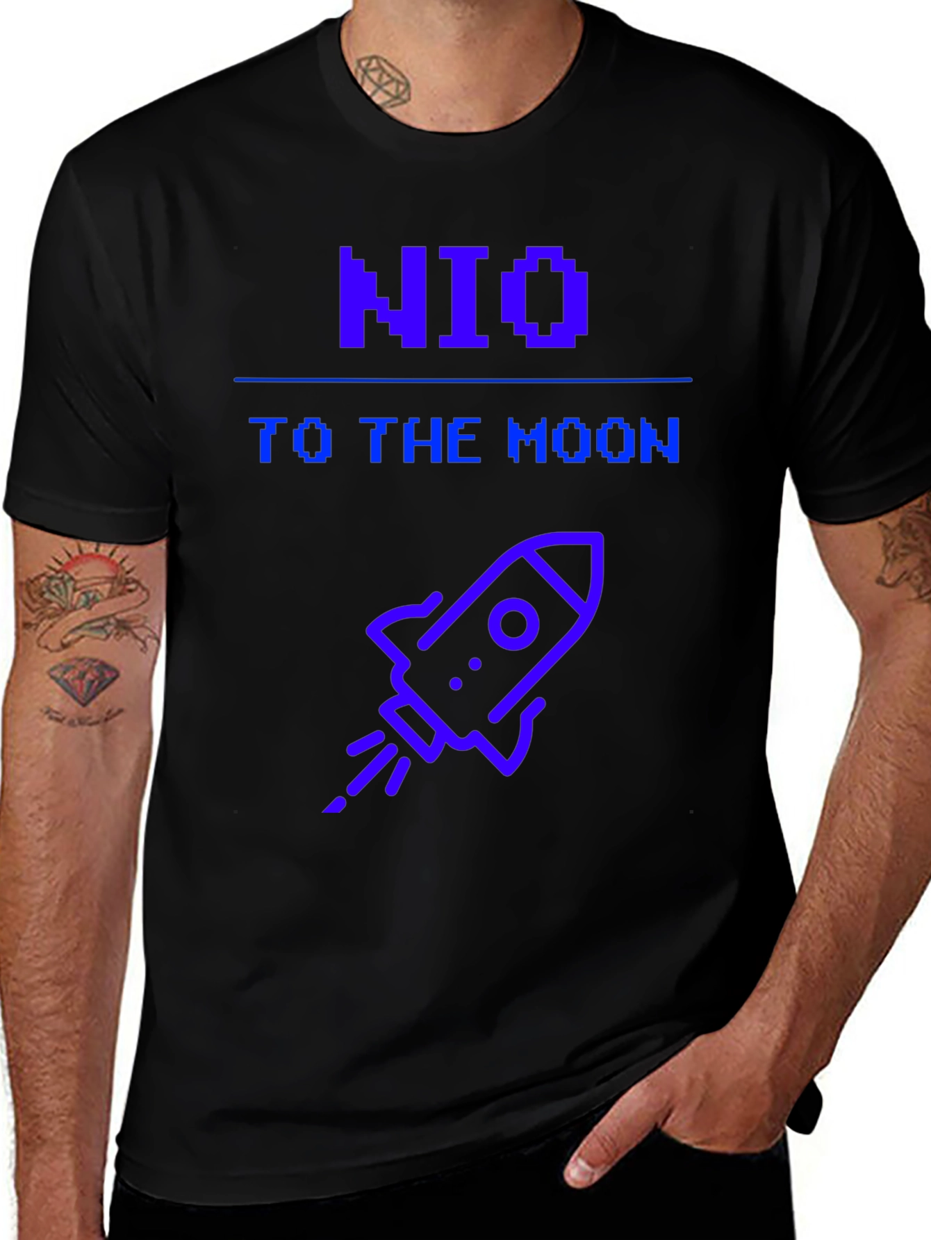 NIO To The Moon T-Shirt Crypto Tee