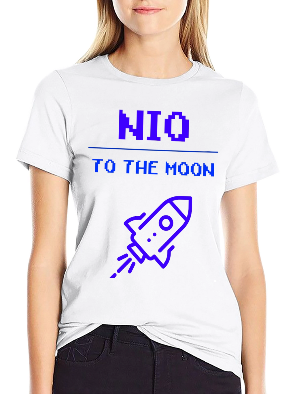 NIO To The Moon T-Shirt Crypto Tee