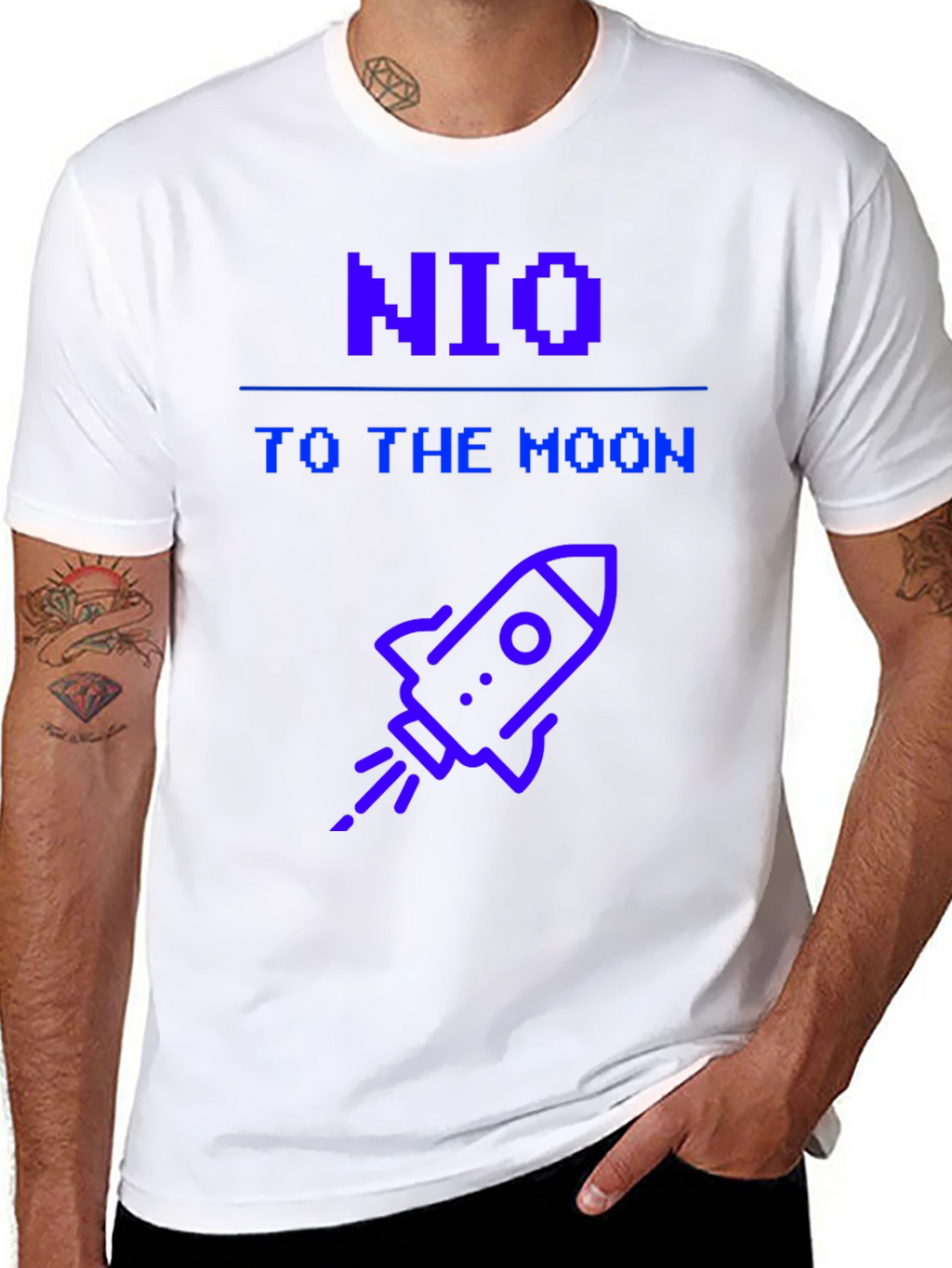 NIO To The Moon T-Shirt Crypto Tee