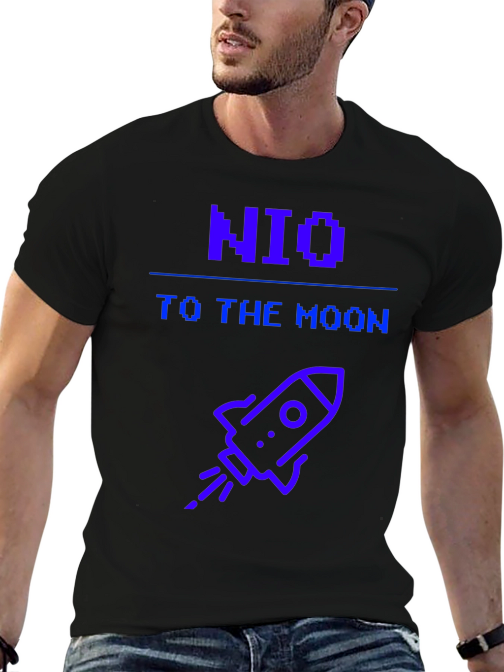 NIO To The Moon T-Shirt Crypto Tee