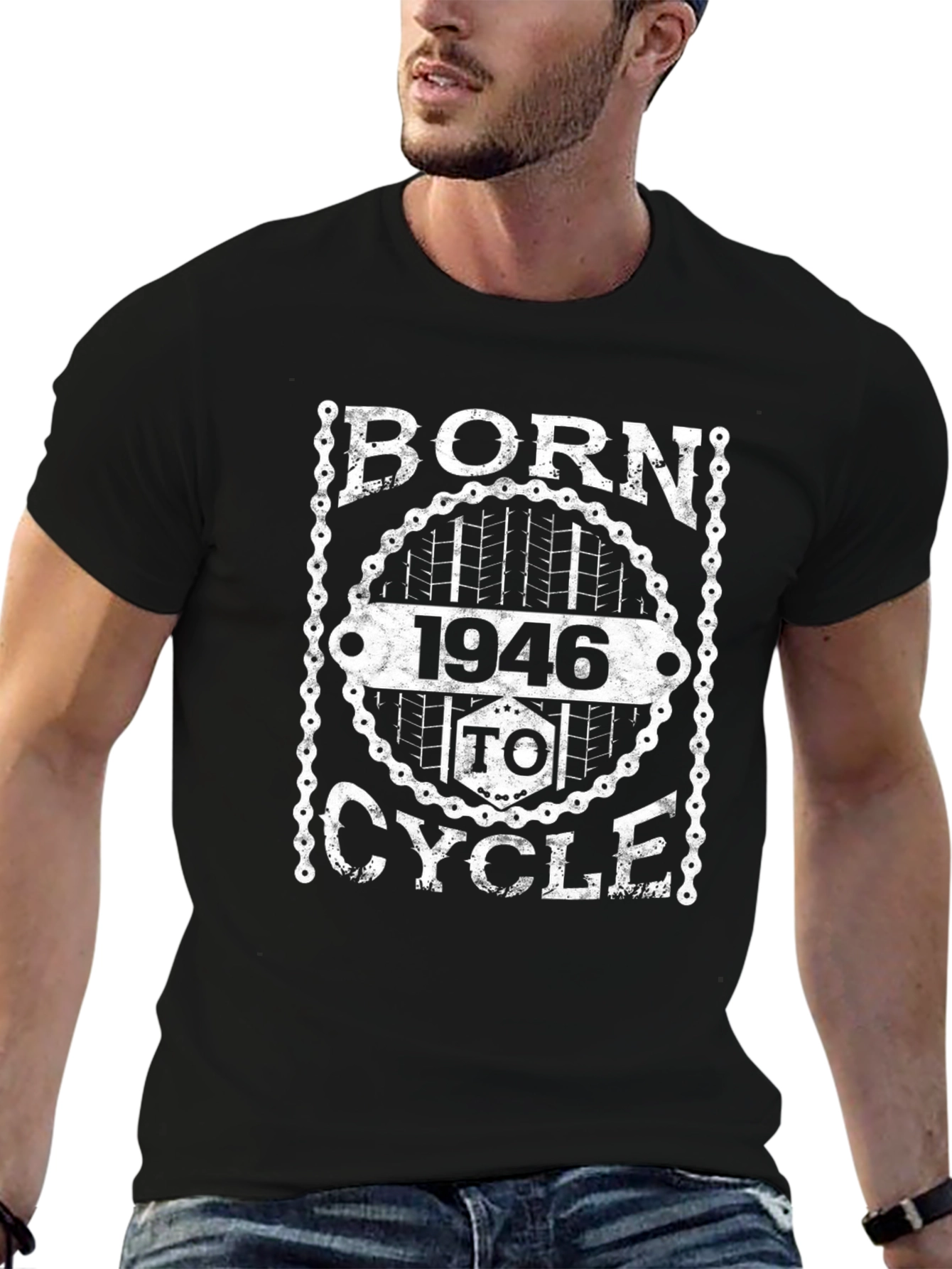 Born 1946 To Cycle T-Shirt - Biker Birthday Tee