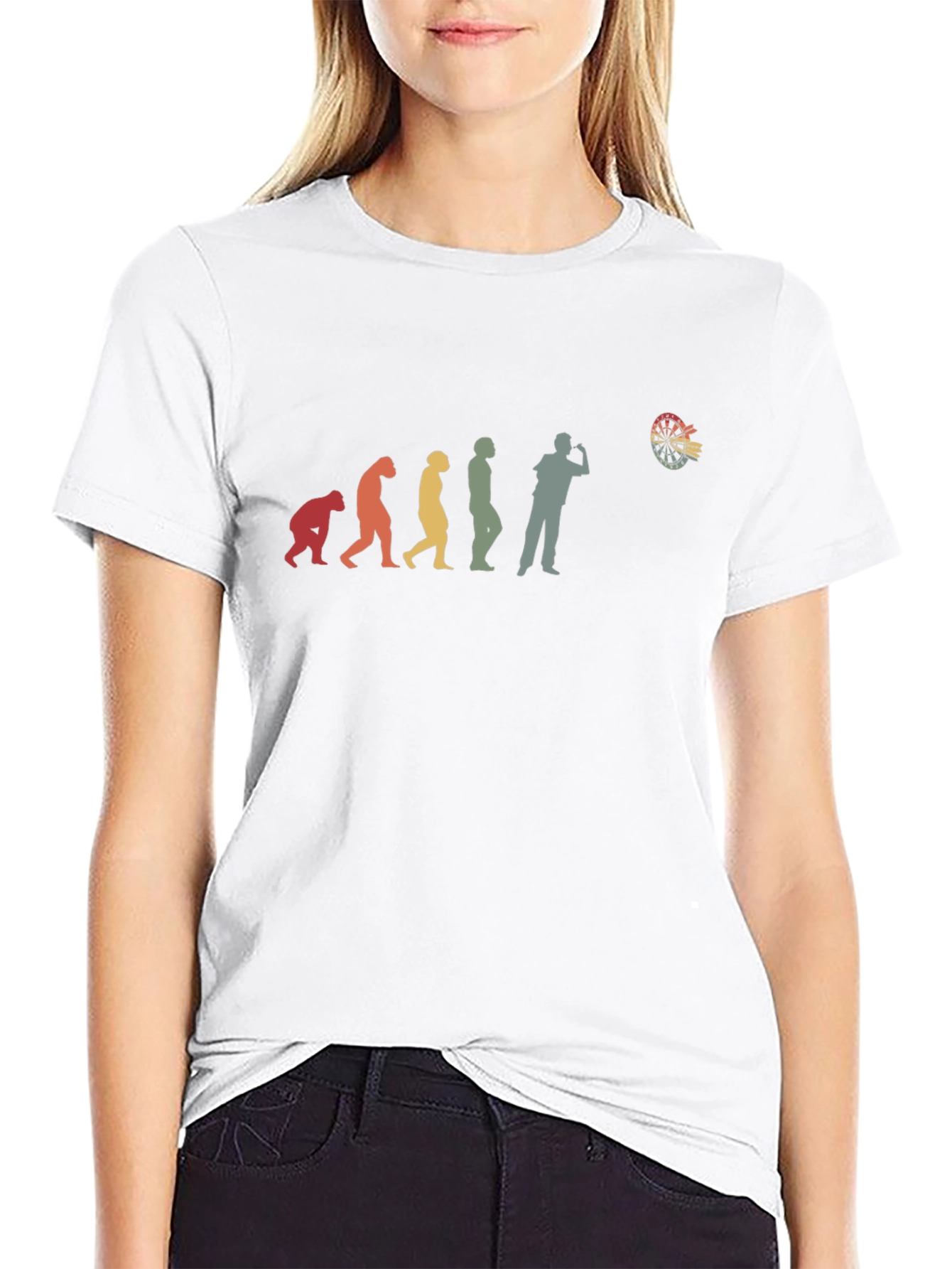 Evolution of Darts T-Shirt - Humorous Gift for Dart Players