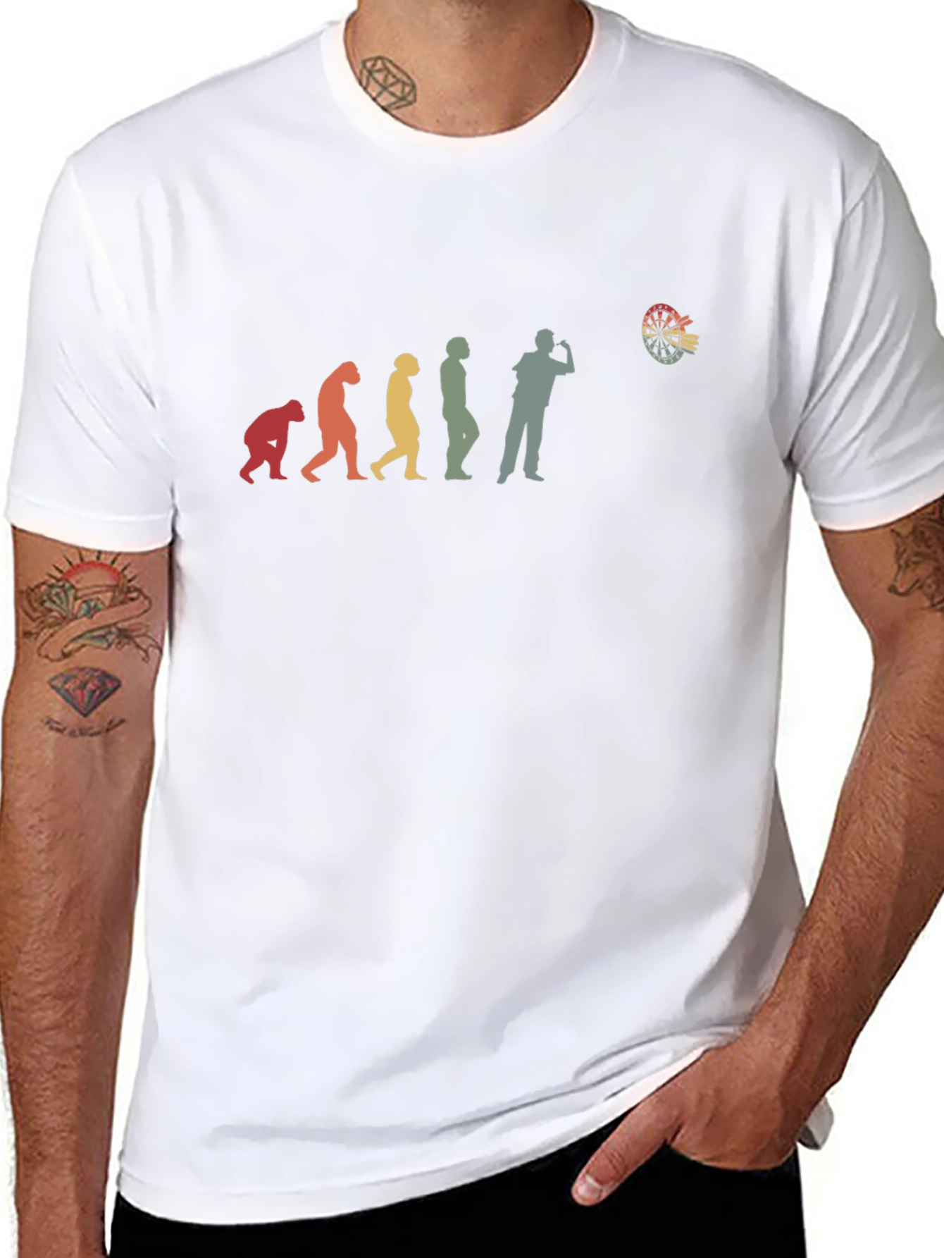 Evolution of Darts T-Shirt - Humorous Gift for Dart Players
