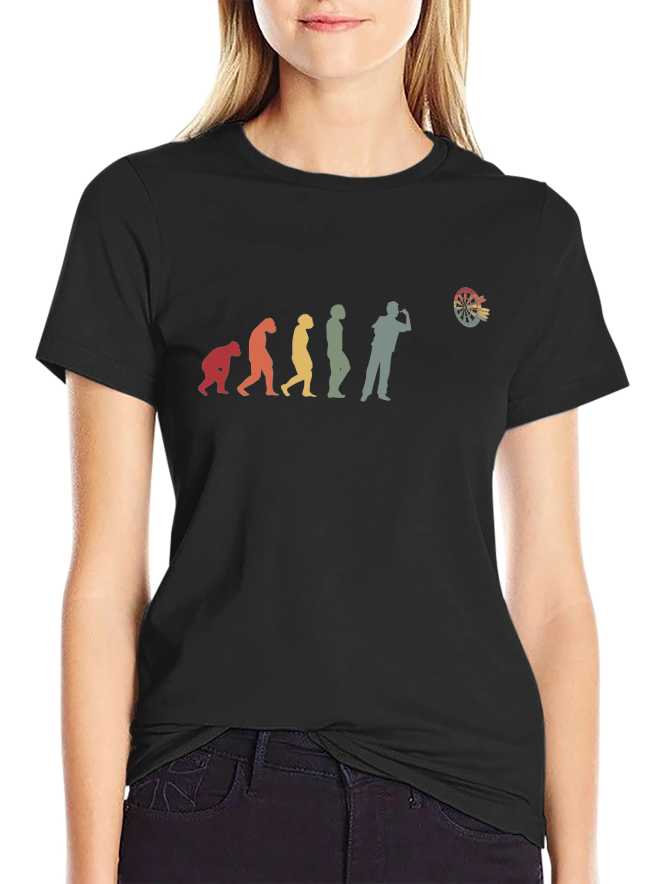 Evolution of Darts T-Shirt - Humorous Gift for Dart Players