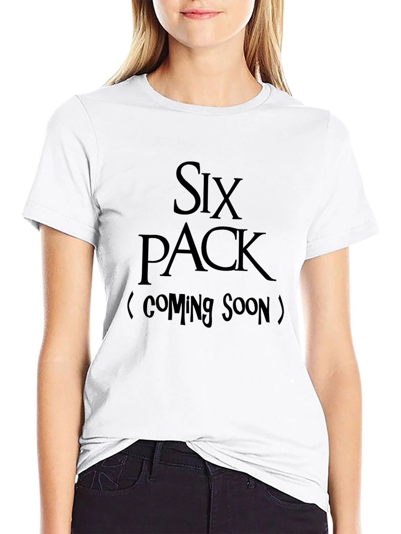 Six Pack Coming Soon Graphic Tee - Funny Mens T-Shirt