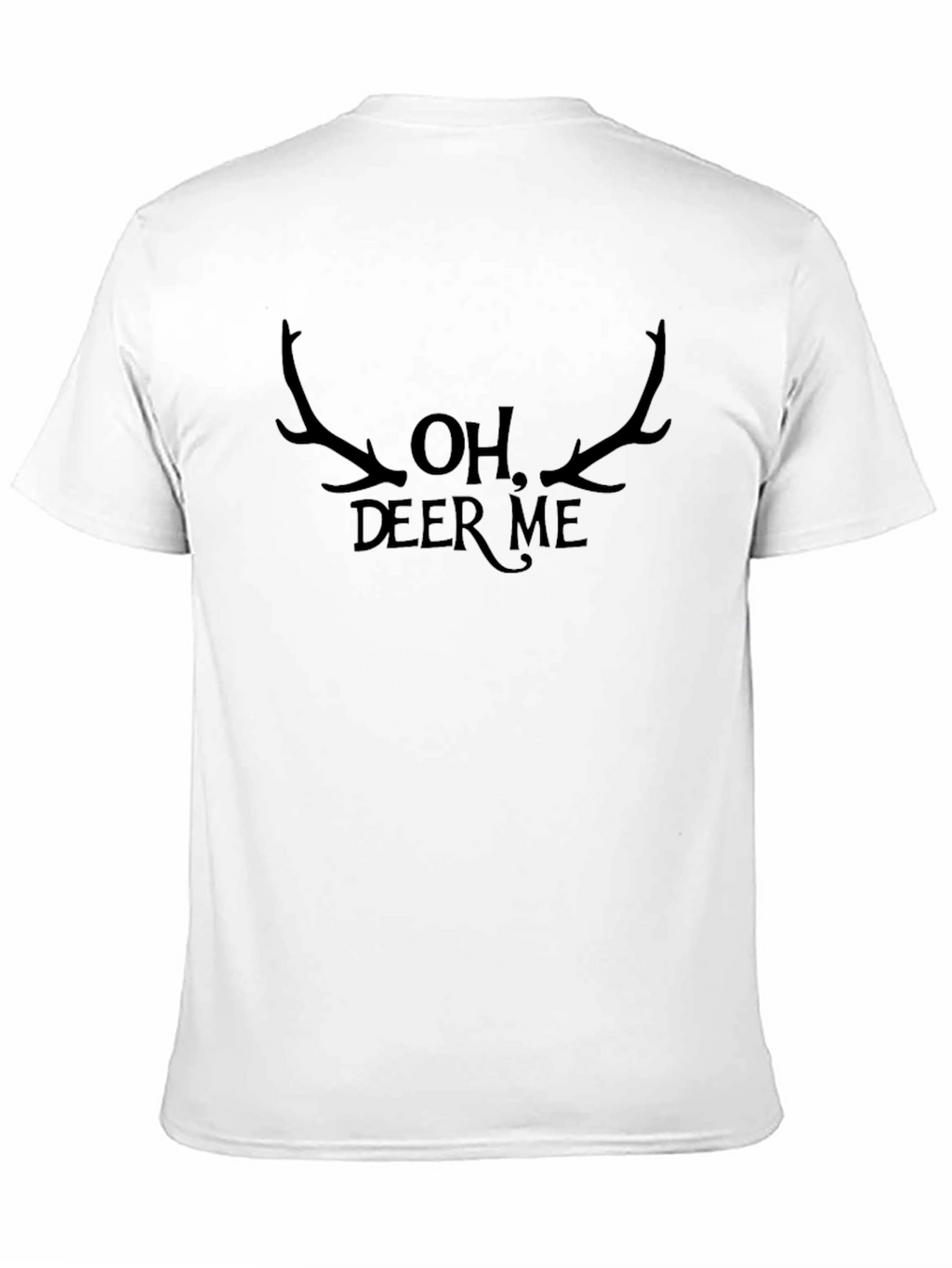 Oh Deer Me Black Graphic Tee