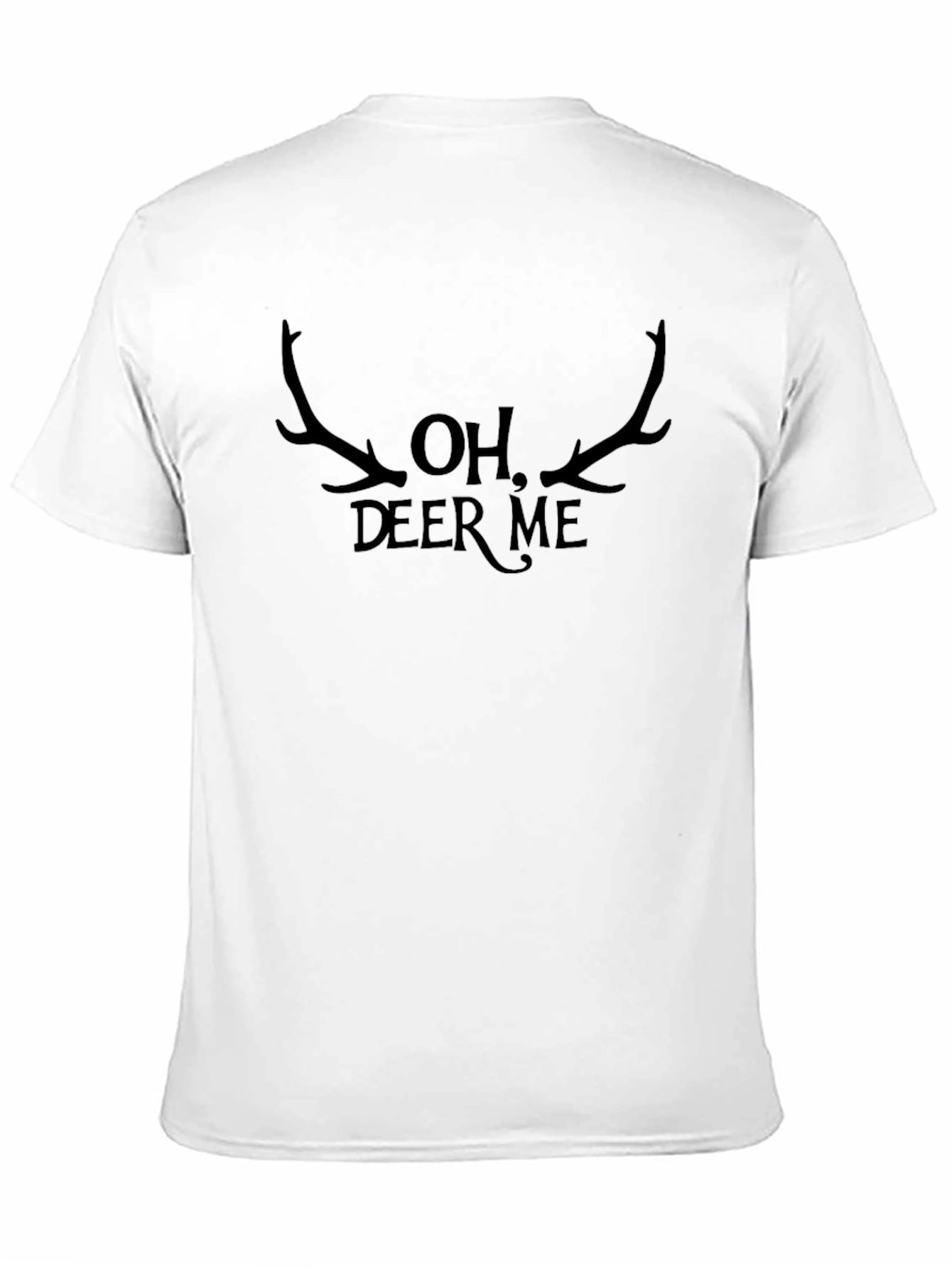 Oh Deer Me Black Graphic Tee