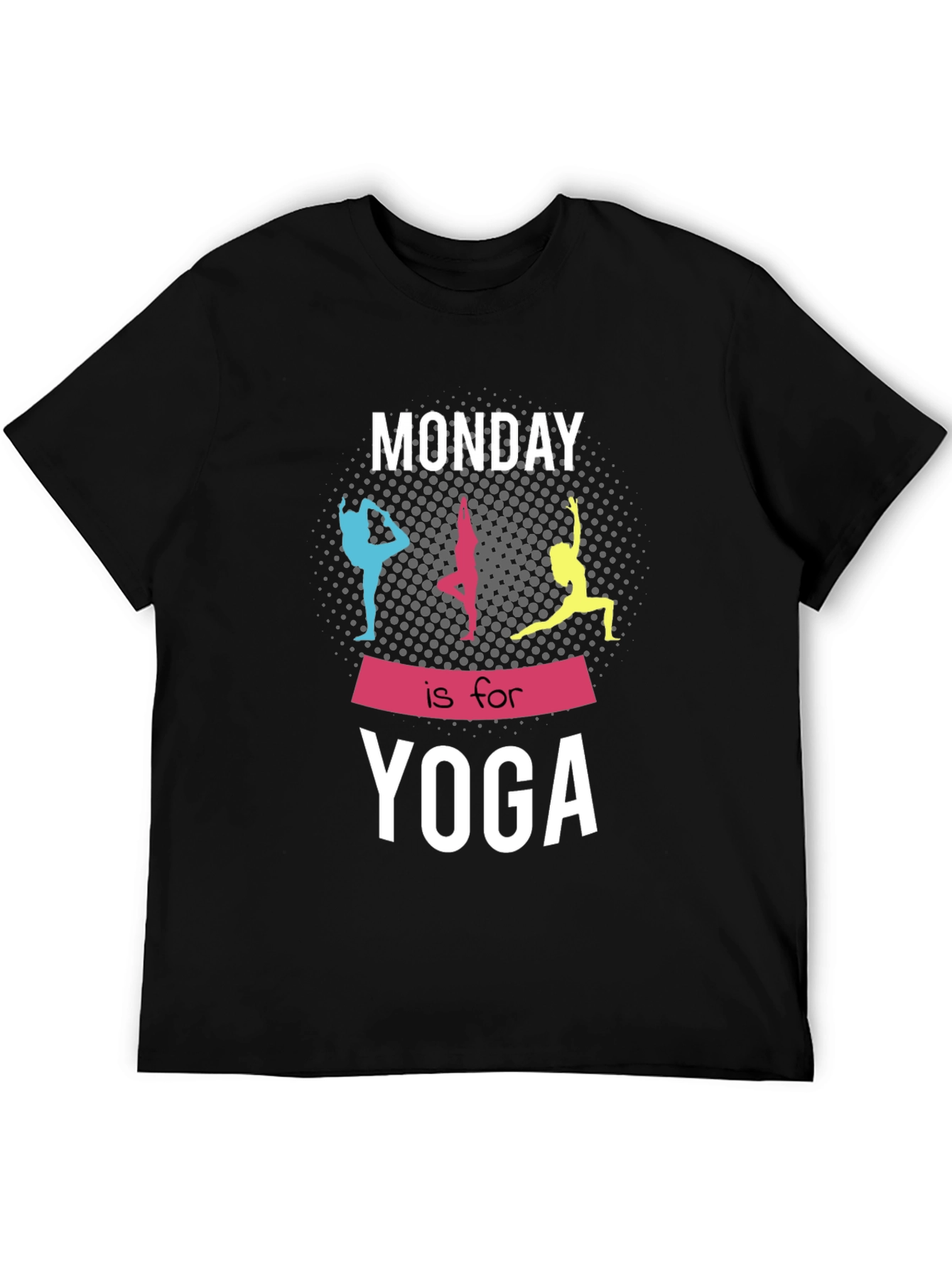Monday Yoga Graphic Tee - Black